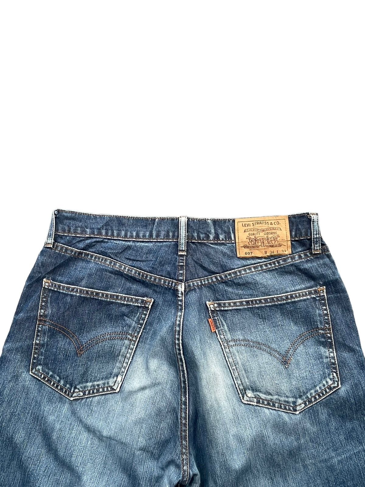 Levi's Vintage 90’s Levis 607 Orange Tab Distresed Denim Size US 34 / EU 50 - 11 Thumbnail