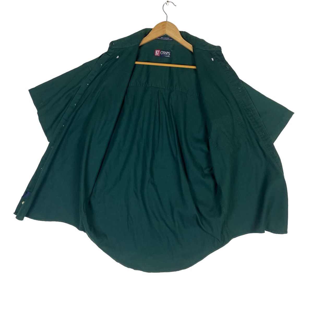 Chaps Ralph Lauren 🔥LAST PRICE🔥 Vintage Chaps Ralph Lauren Dark Green Shirt Size US M / EU 48-50 / 2 - 10 Thumbnail
