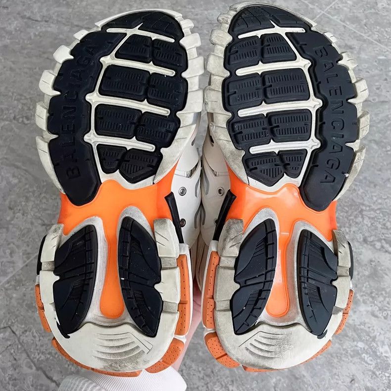 Balenciaga Balenciaga Track Sneakers White Orange Size 37-2505 Size US 5 / IT 35 - 7 Thumbnail