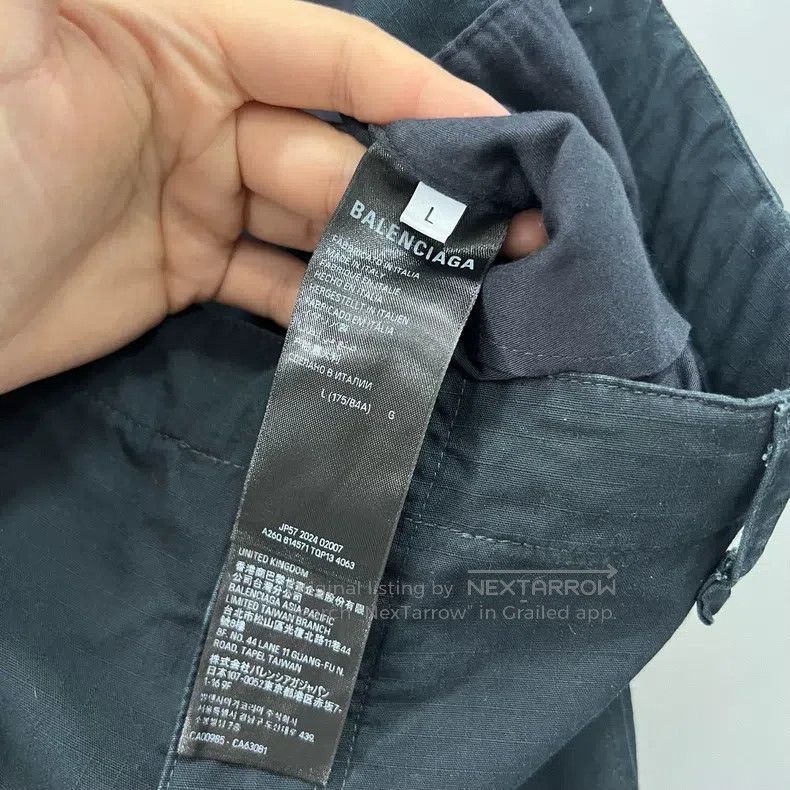 Balenciaga Balenciaga size L Drawstring Cargo Work Pants Size US 27 - 4 Thumbnail