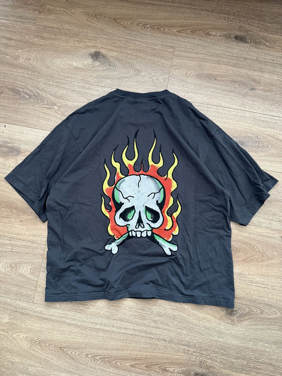 Ed Hardy 🔥Y2K ED HARDY BIG FLAME SKULL LOGO T-SHIRT🔥 Size US XXL / EU 58 / 5 - 1 Thumbnail