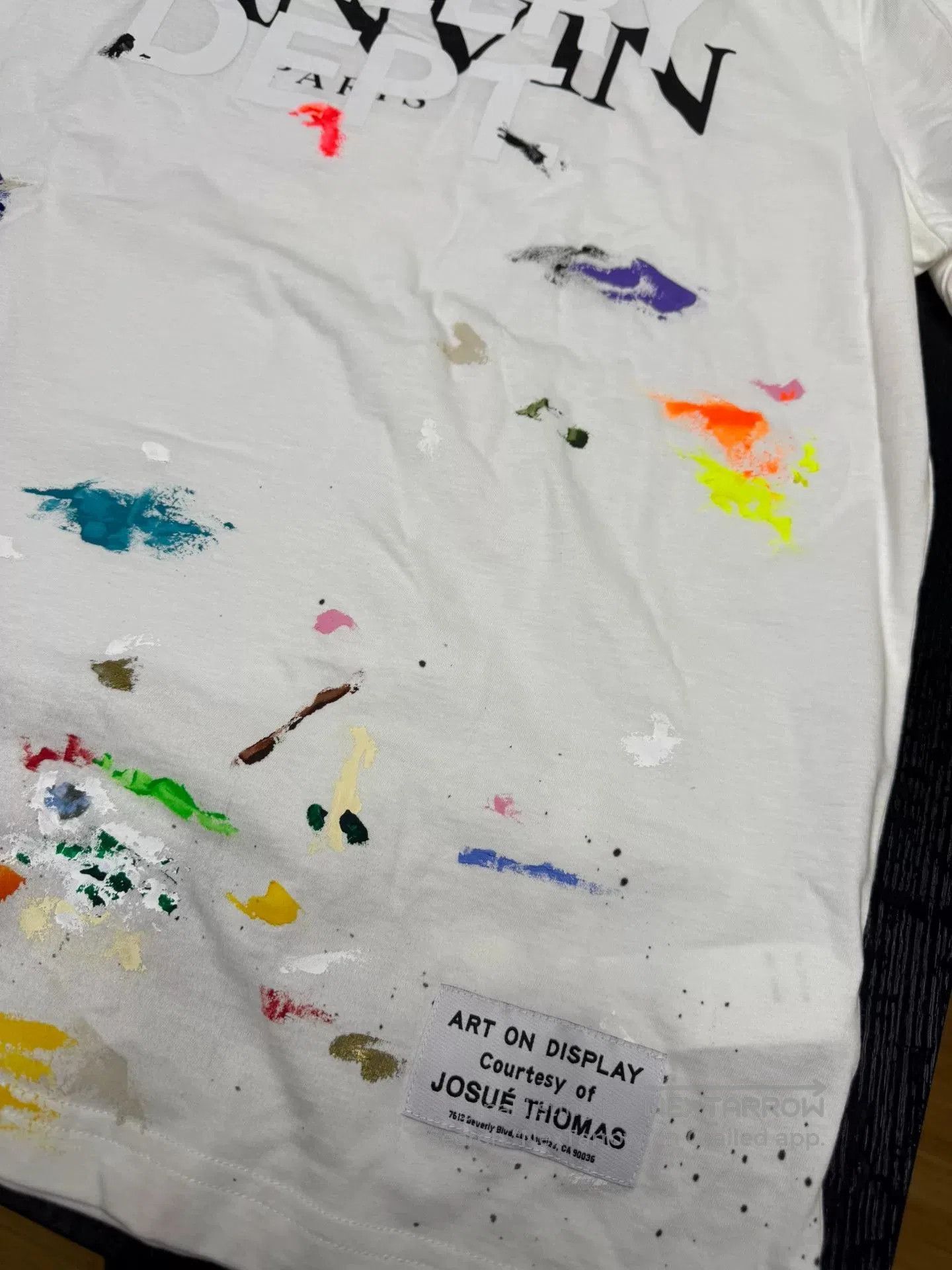 Gallery Dept. Lanvin x Gallery Dept Splatter Short Sleeve T. Size US XL / EU 56 / 4 - 5 Thumbnail
