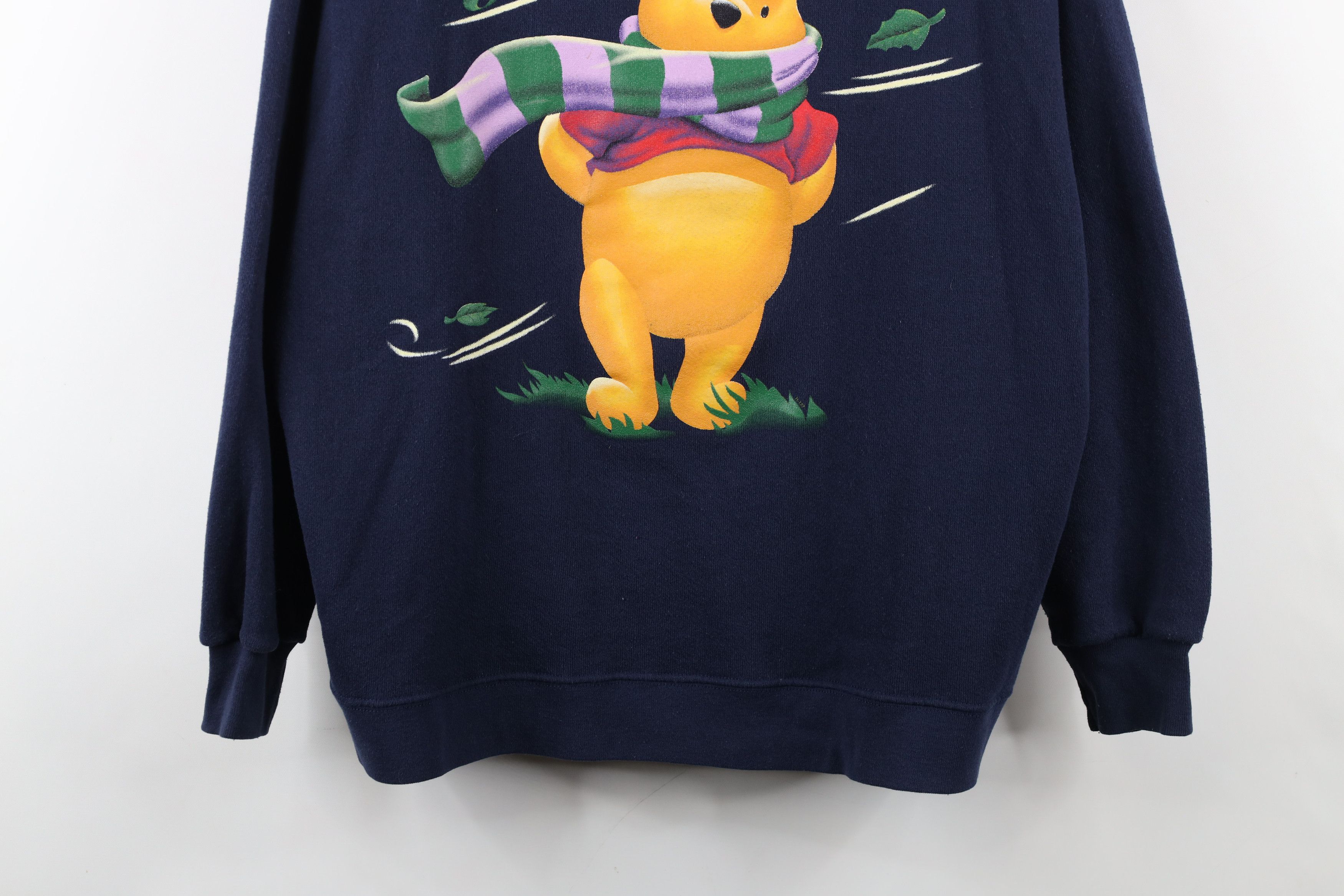 Disney × Vintage Vintage 90s Disney Winnie the Pooh Christmas Sweatshirt Size L / US 10 / IT 46 - 3 Thumbnail