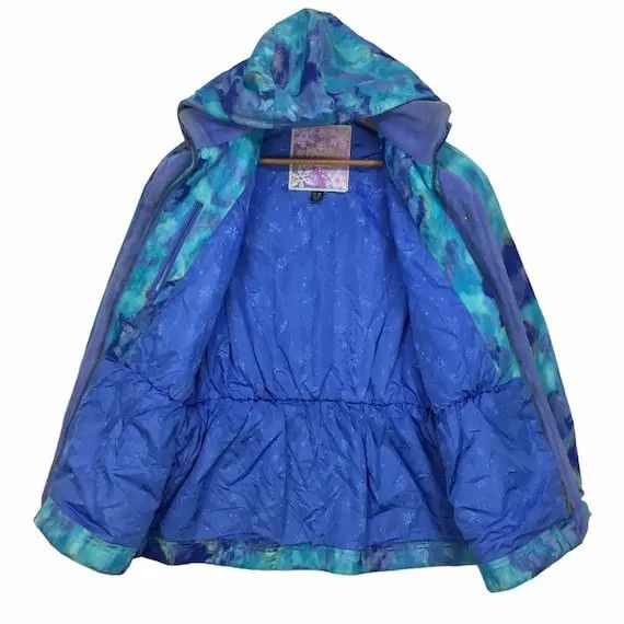 Ellesse Vtg 90' ELLESSE PERUGIA ITALY AOP Ski Winter Jacket Coat Size L / US 10 / IT 46 - 8 Thumbnail