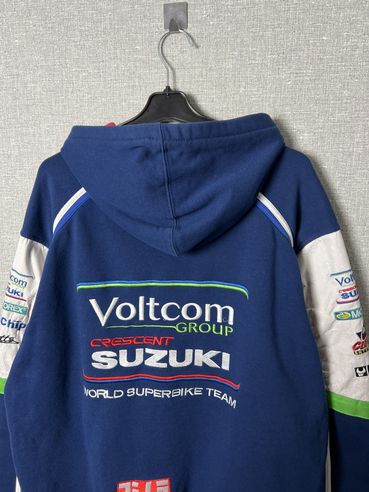 Vintage Suzuki RGSX Yoshimura World Superbike Team Racing Zip Hoodie Size US M / EU 48-50 / 2 - 18 Thumbnail