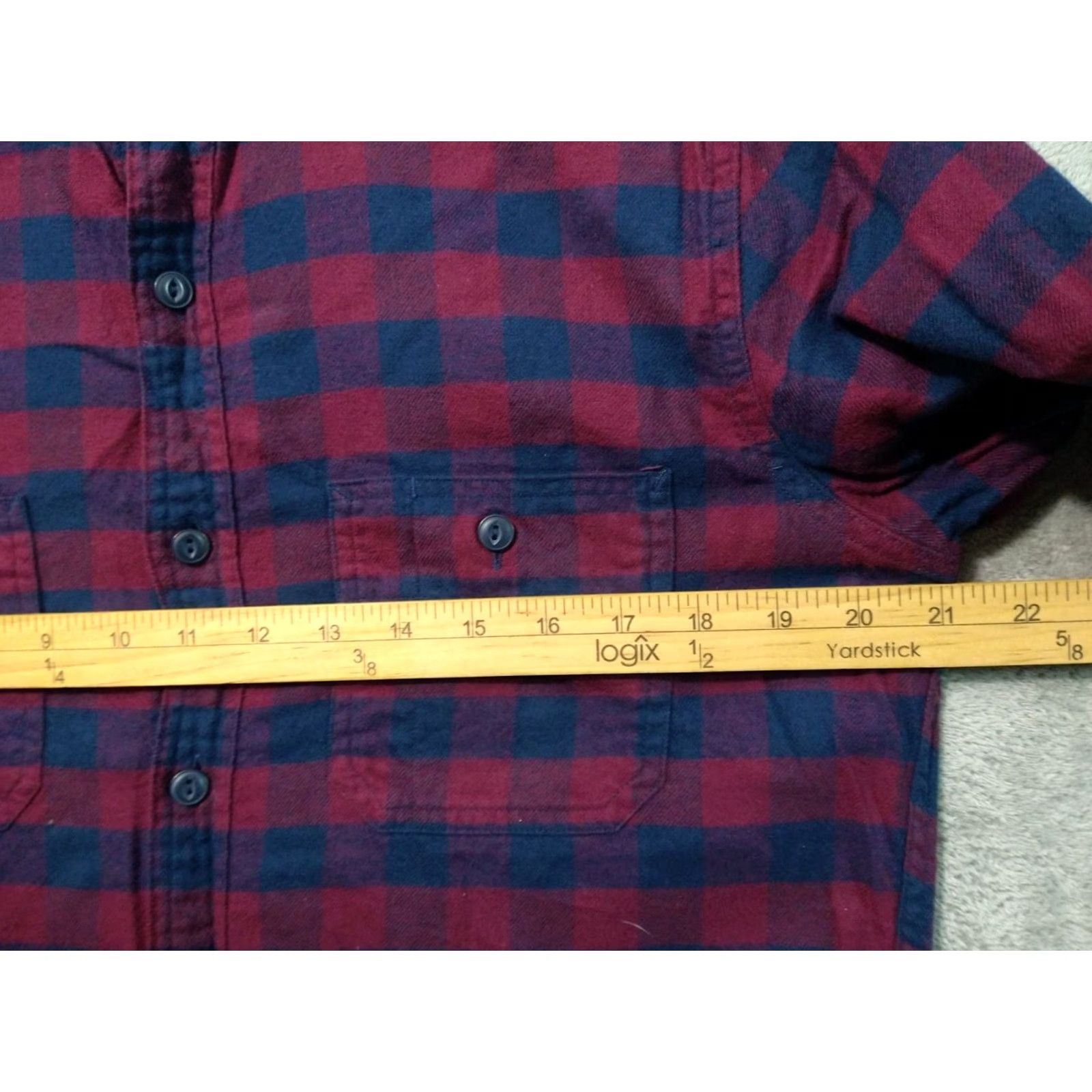 J.Crew J.CREW Shirt Mens Medium Red Blue Plaid Flannel Button Up Long Sleeve Cotton Size US M / EU 48-50 / 2 - 5 Thumbnail