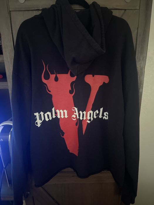 Vlone x Palm Angels Hoodie Black/Red