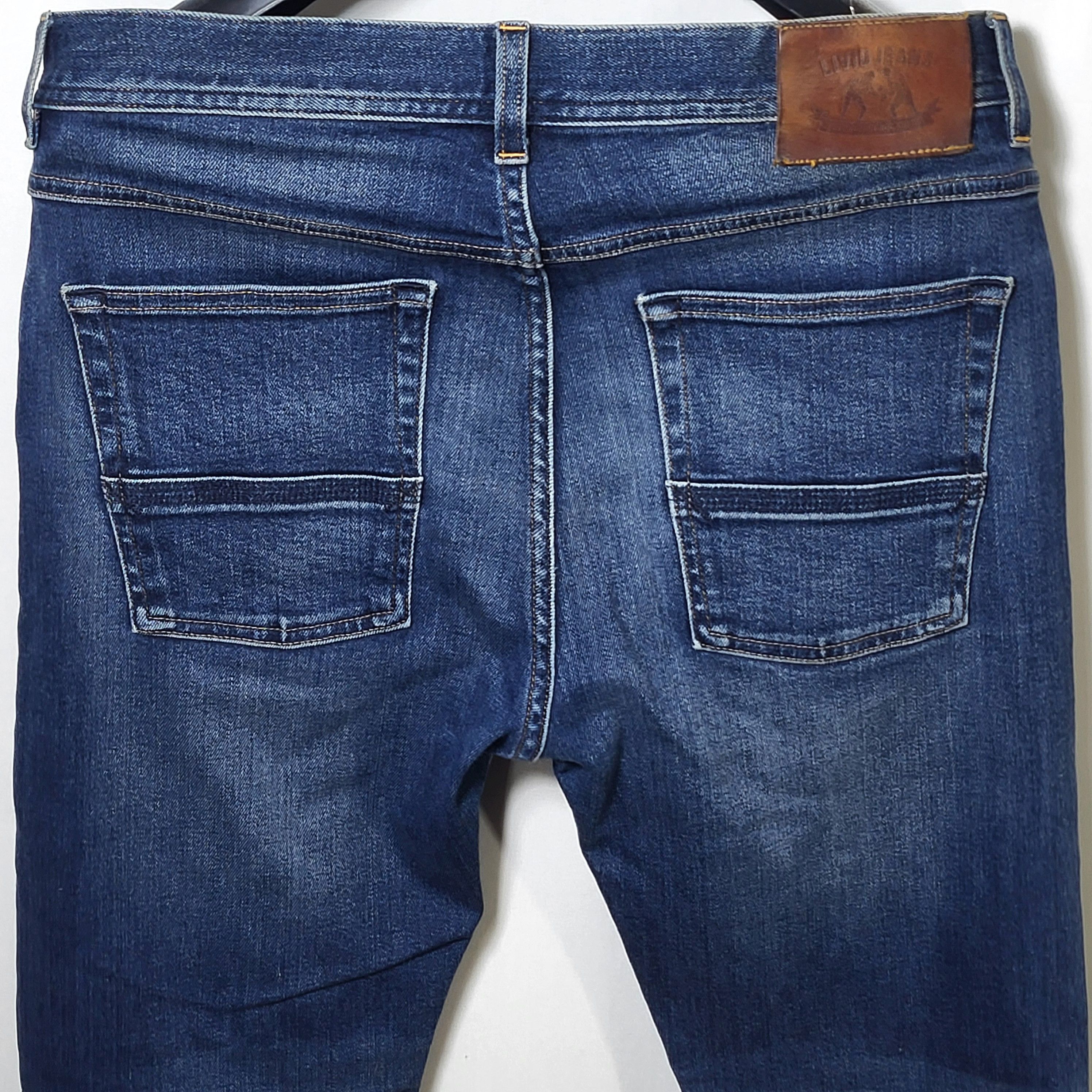 Japanese Brand Vintage Livid Jeans Selvedge Japanese Denim Pants. Rare. Size US 32 / EU 48 - 7 Thumbnail