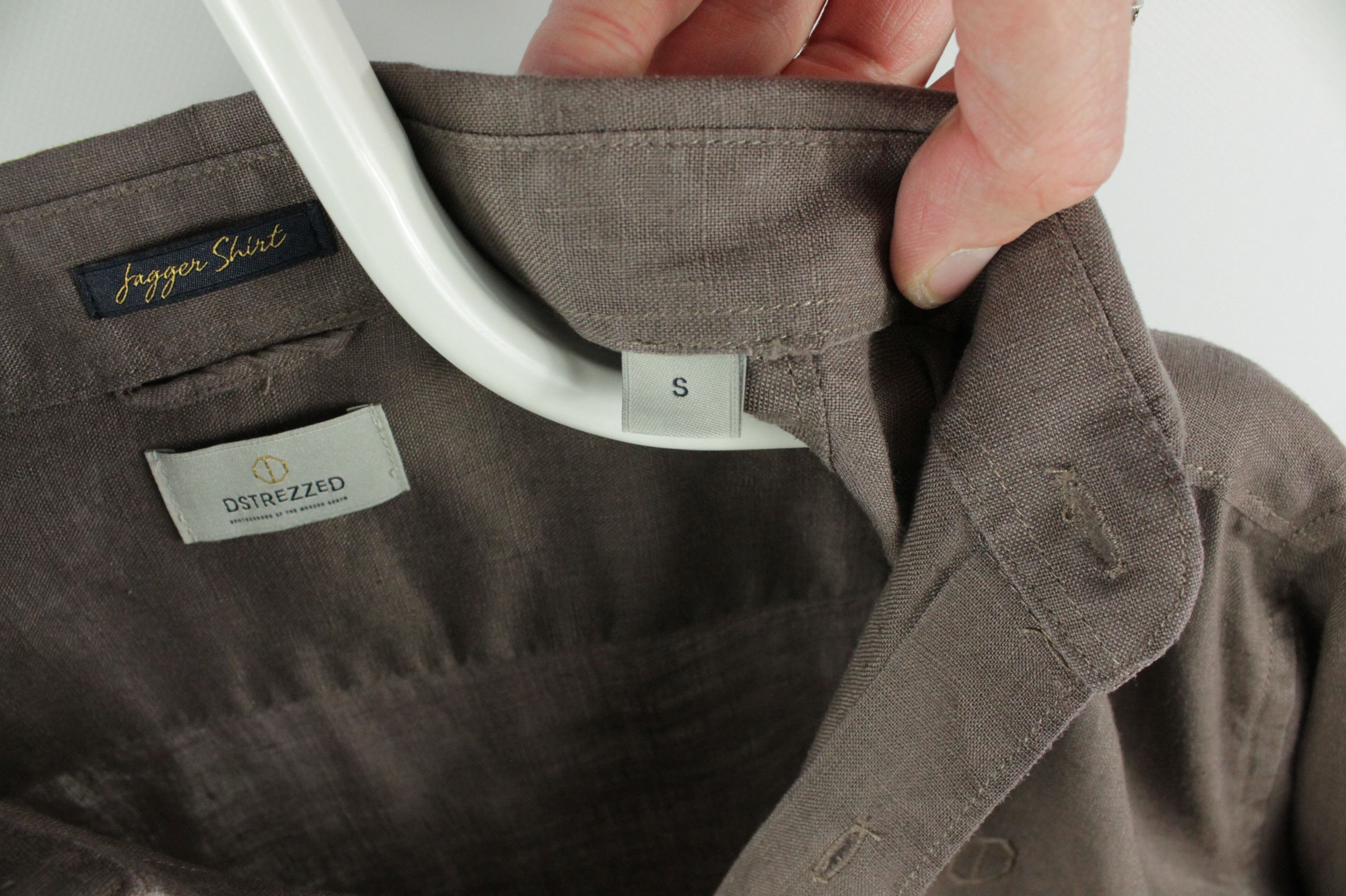 Other Dstrezzed Jagger Brown Linen Casual Shirt Men's Size US S / EU 44-46 / 1 - 4 Thumbnail