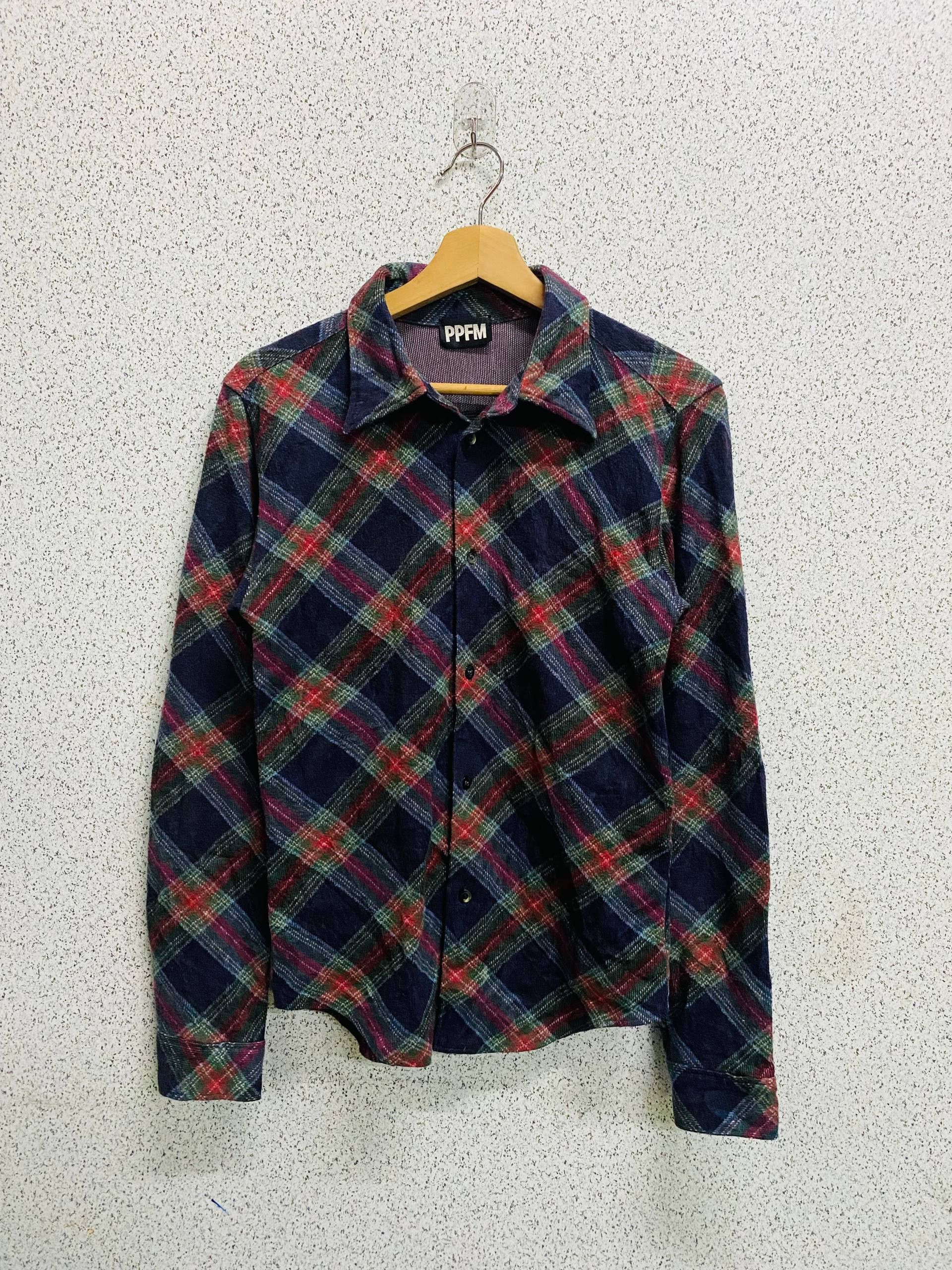 Y2K PPFM Plaid Flannel Shirt
