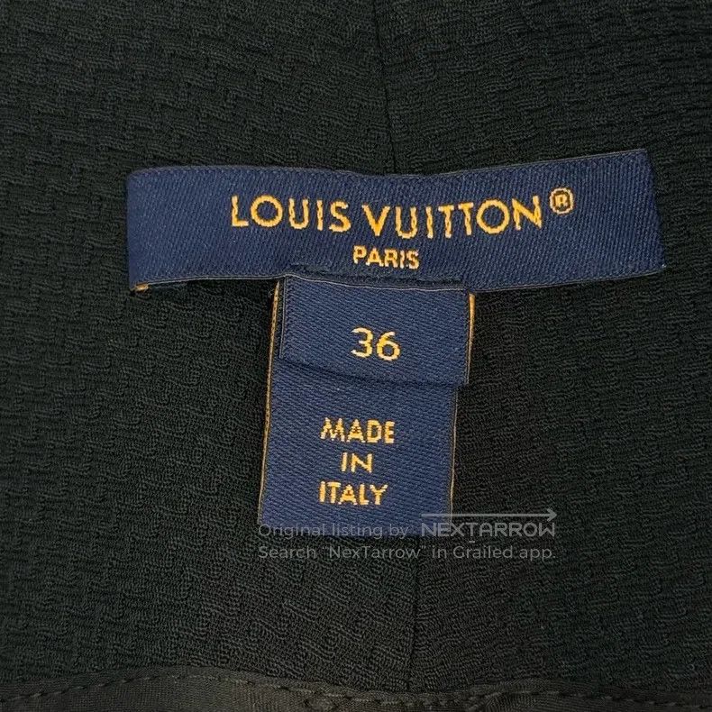 Louis Vuitton Louis Vuitton Black chiffon presbyopic leather label trous Size US 36 / EU 52 - 5 Thumbnail