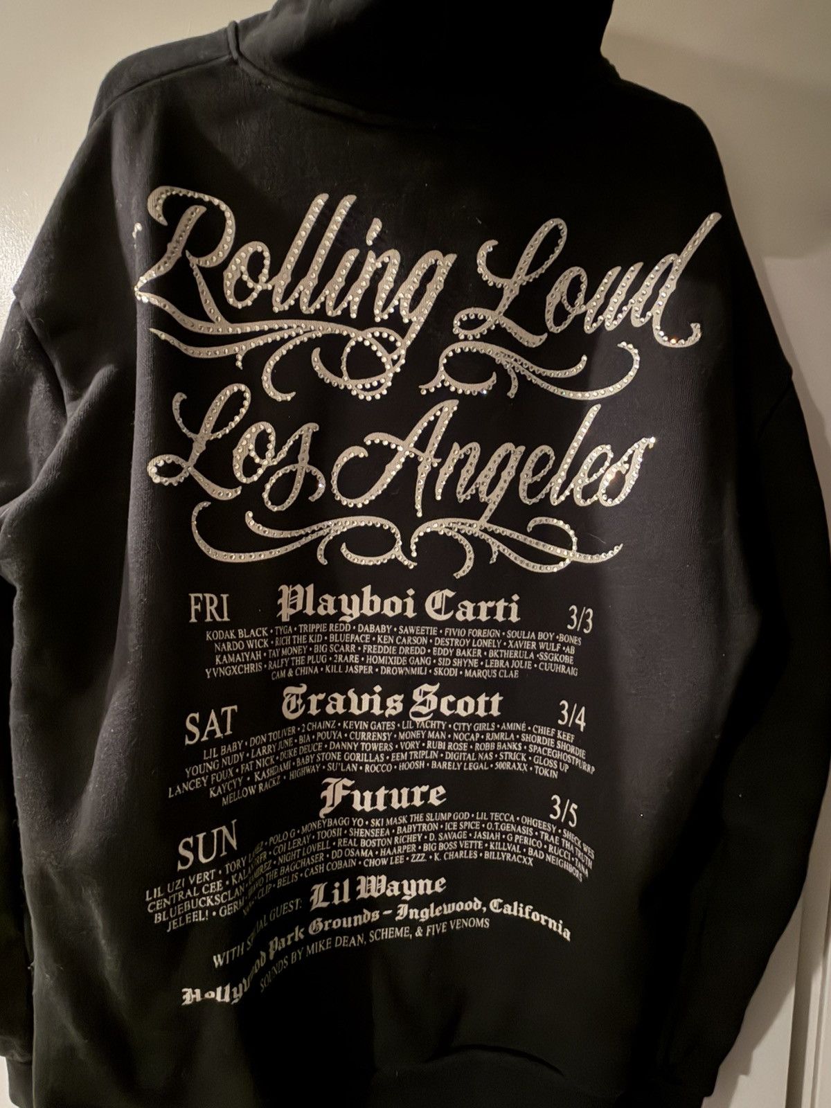 Rolling Loud Rolling Loud Rhinestone Hoodie Size US L / EU 52-54 / 3 - 2 Thumbnail