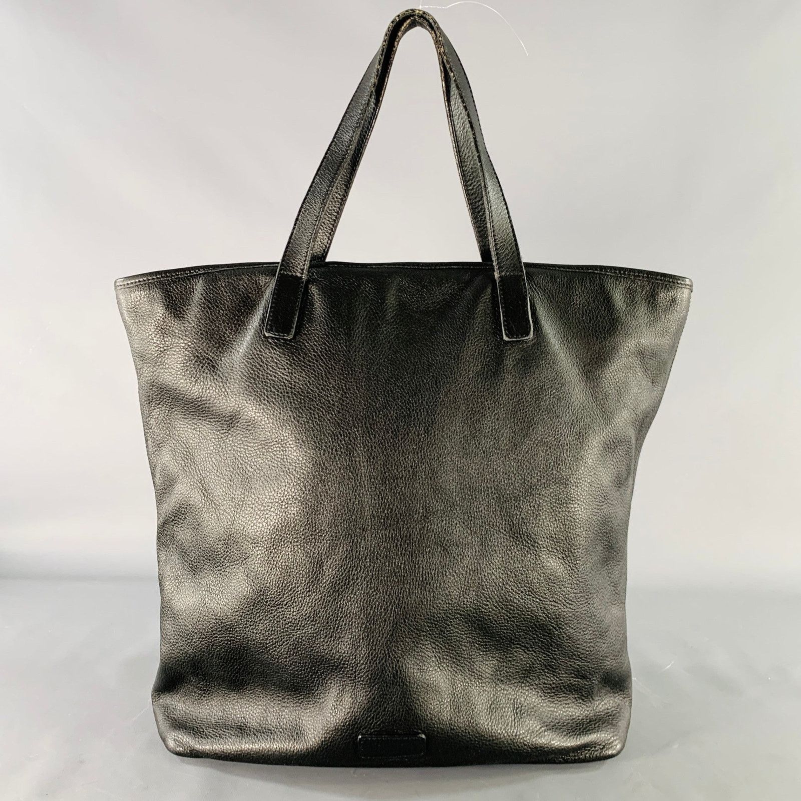 Max Mara MAX MARA Black Leather Tote Top Handles Zip Handbag Size ONE SIZE - 1 Thumbnail