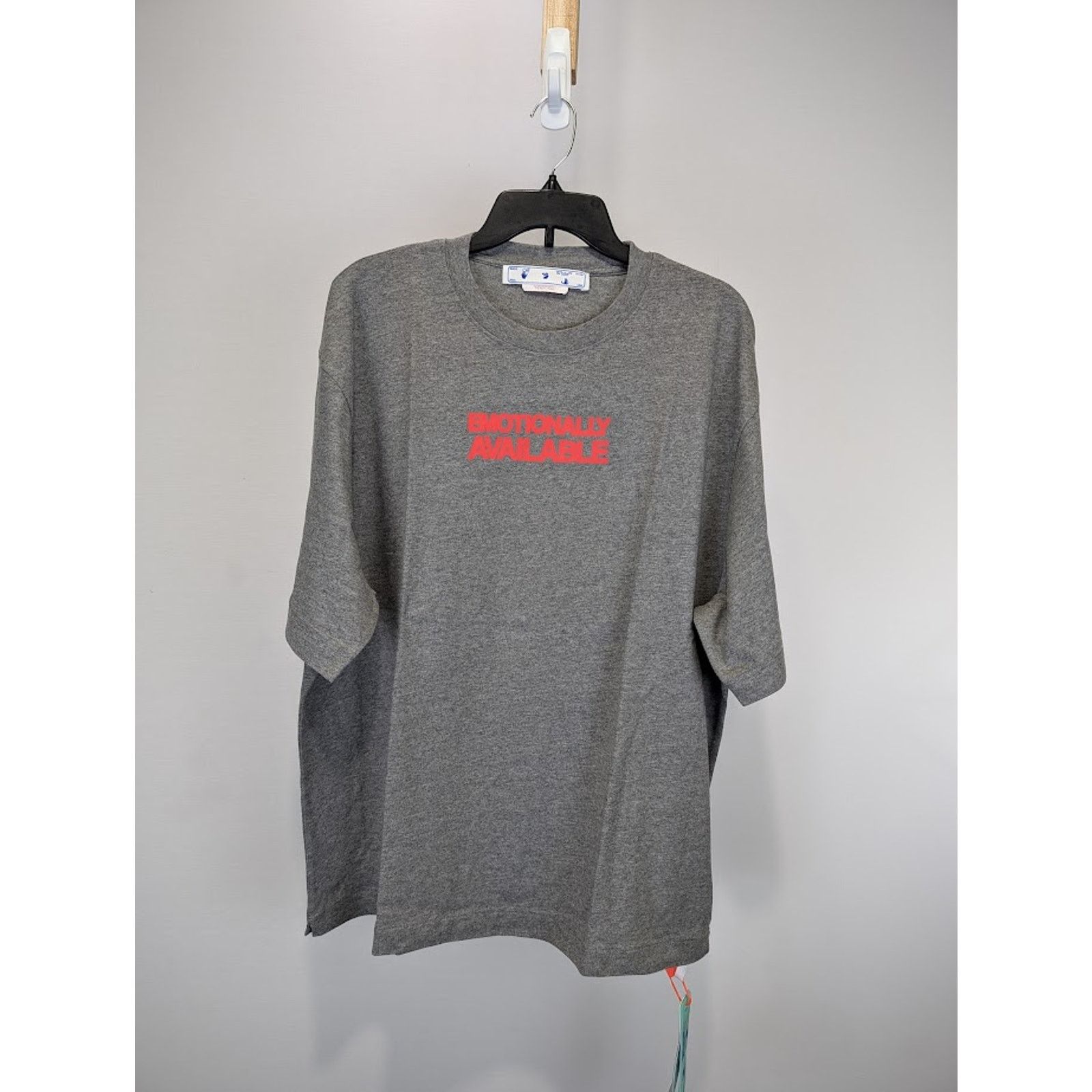 Off-White o1rshd1 Emotion Arrow Over Skate Shirt in Gray Size US M / EU 48-50 / 2 - 1 Thumbnail