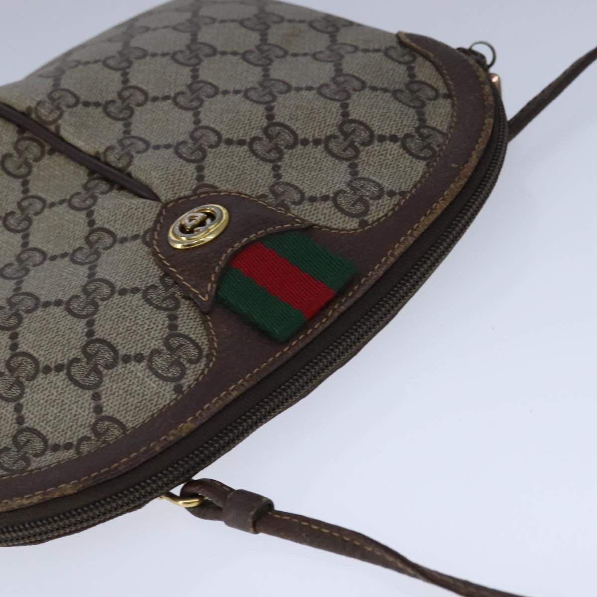 Gucci GUCCI GG Supreme Web Sherry Line Shoulder Bag Pvc Leather Size ONE SIZE - 6 Thumbnail