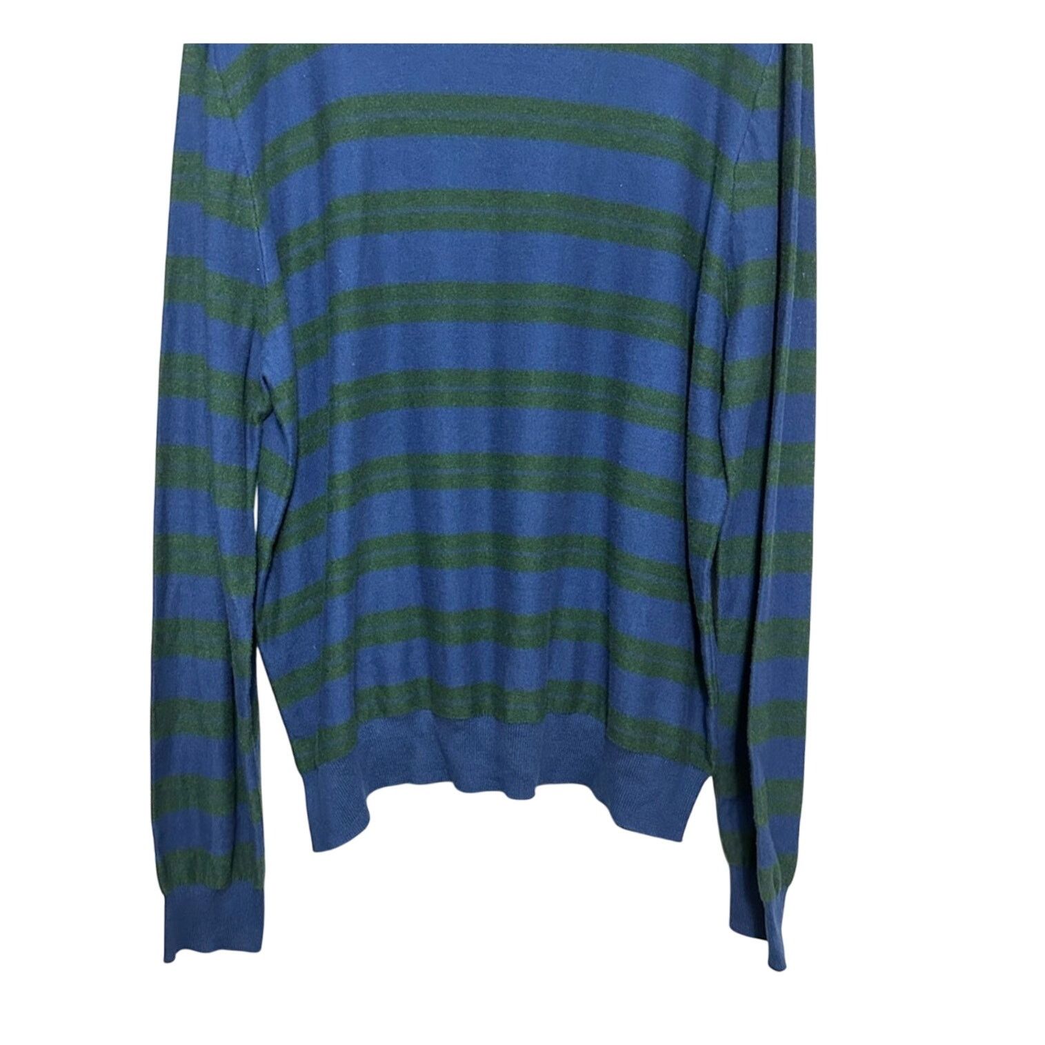 14th & Union 14th & Union Sweater Knitted Striped Blue Green Men's 2XL Size US XXL / EU 58 / 5 - 5 Thumbnail