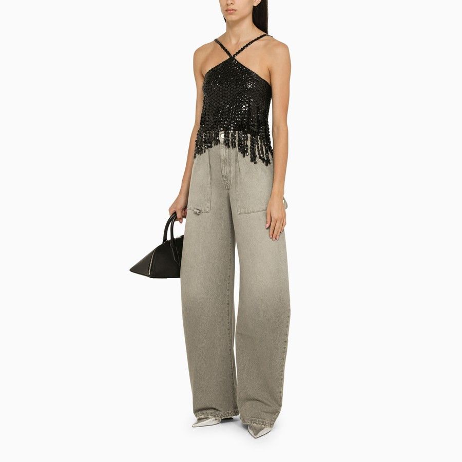The Attico o1d2blof1024 Halter Top in Black Size S / US 4 / IT 40 - 2 Thumbnail