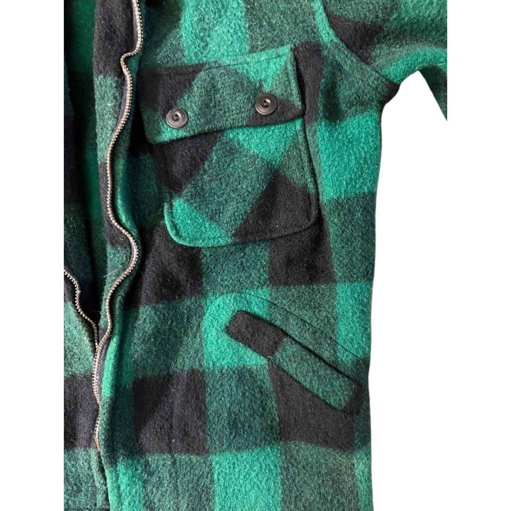 Sears Sears Robuck - 1950s - Wool Jacket - Green/Black - M Size US M / EU 48-50 / 2 - 5 Thumbnail