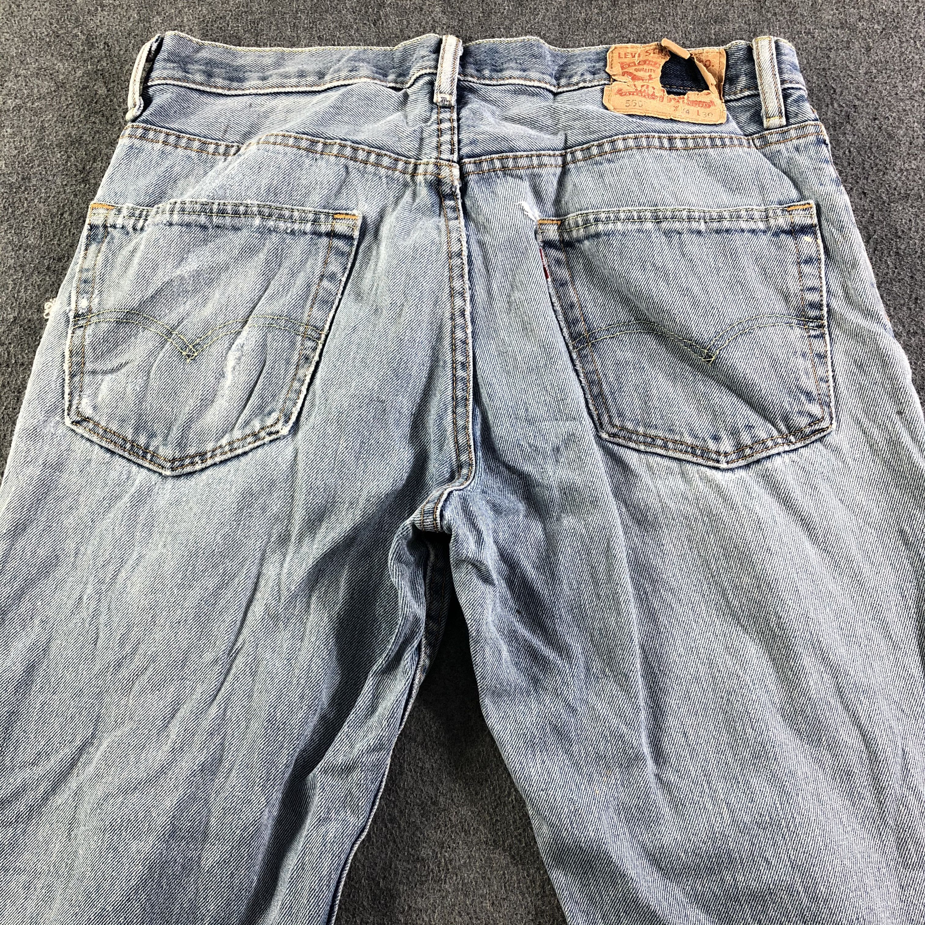 Levi's Vintage Blue Wash Levis 550 Jeans-J3285 Size US 35 - 4 Thumbnail