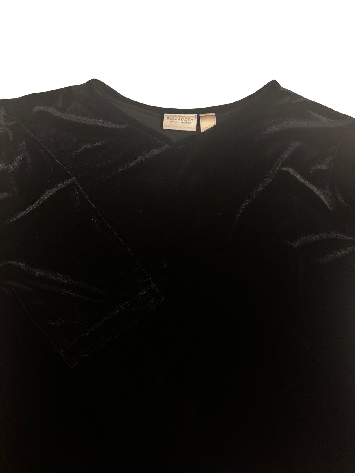 Liz Claiborne Womens black velvet Suit.ws4719 Size XL / US 12-14 / IT 48-50 - 2 Thumbnail