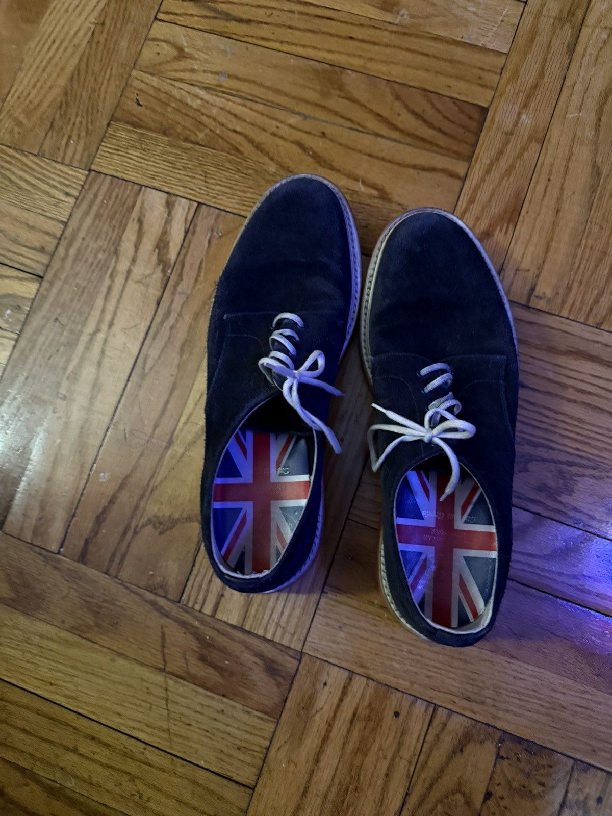 Church's Church’s London Special Edition Navy Suede Derby Shoes UK9 Size US 10 / EU 43 - 7 Thumbnail