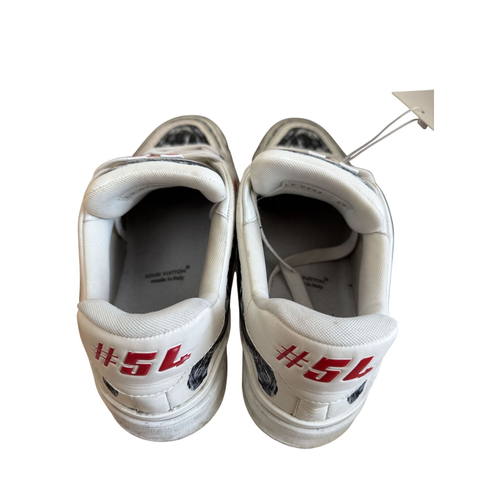 Louis Vuitton Louis Vuitton Mens White & Black Distressed Sneakers Size 9. Size US 9.5 / EU 42-43 - 2 Thumbnail