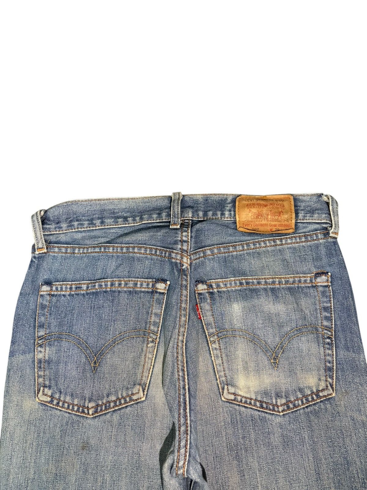 Levi's Vintage 90s Levis 502 Mud Wash Distress Loose Jeans Size US 28 / EU 44 - 4 Thumbnail