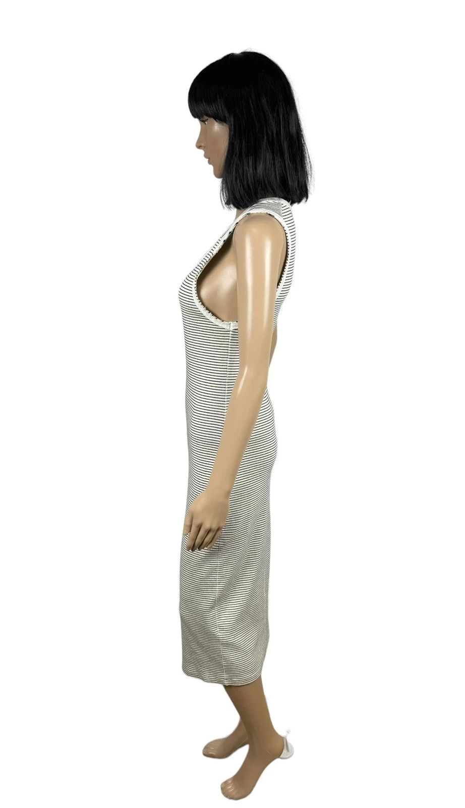 Allsaints Allsaints Alicia Striped Bodycon Dress Full Zip UK12 EU40 Size M / US 6-8 / IT 42-44 - 6 Thumbnail