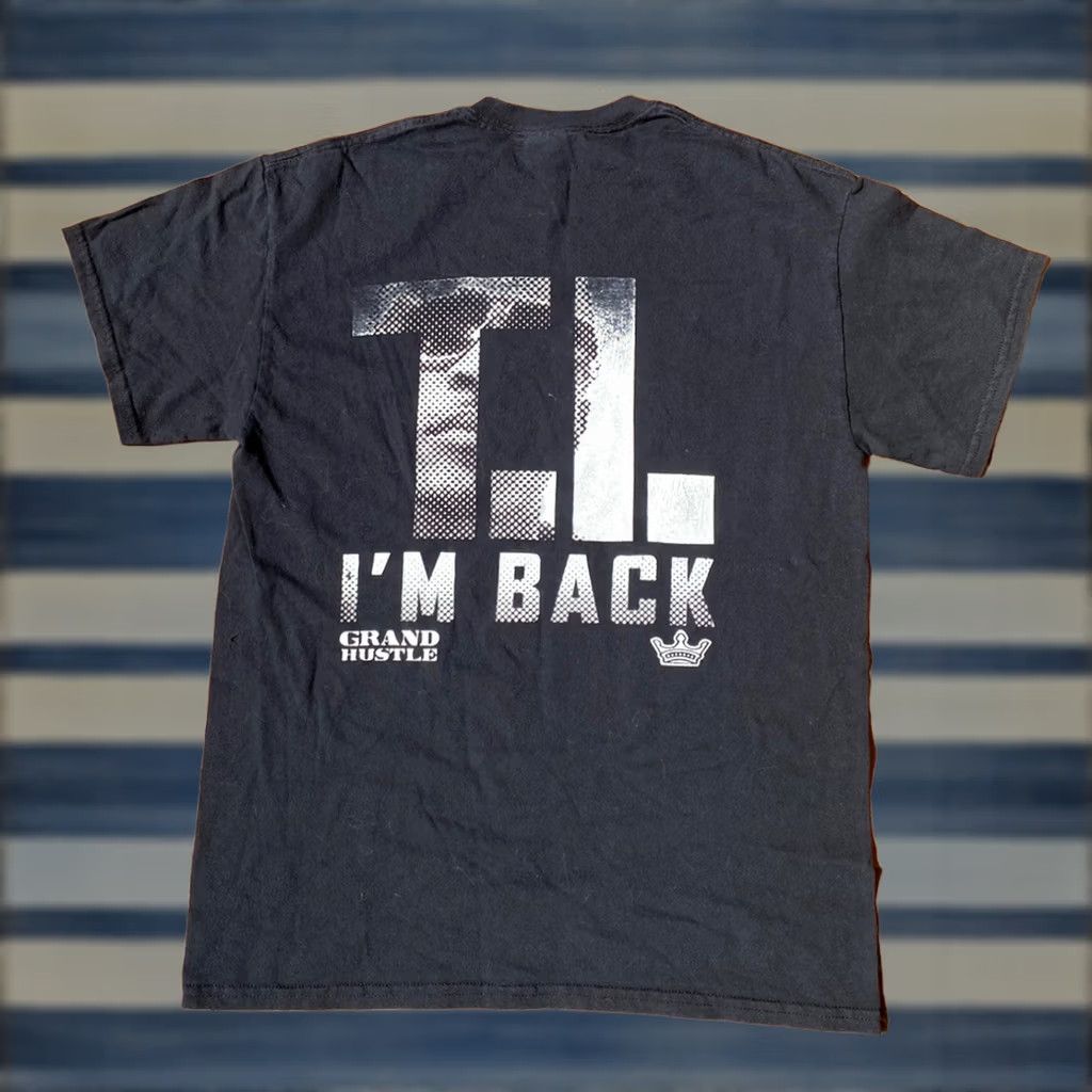 Gildan T.I vs T.I.P I’m Back Grand Hustle Rap Album Promo Black T Shirt Medium Size US M / EU 48-50 / 2 - 1 Thumbnail