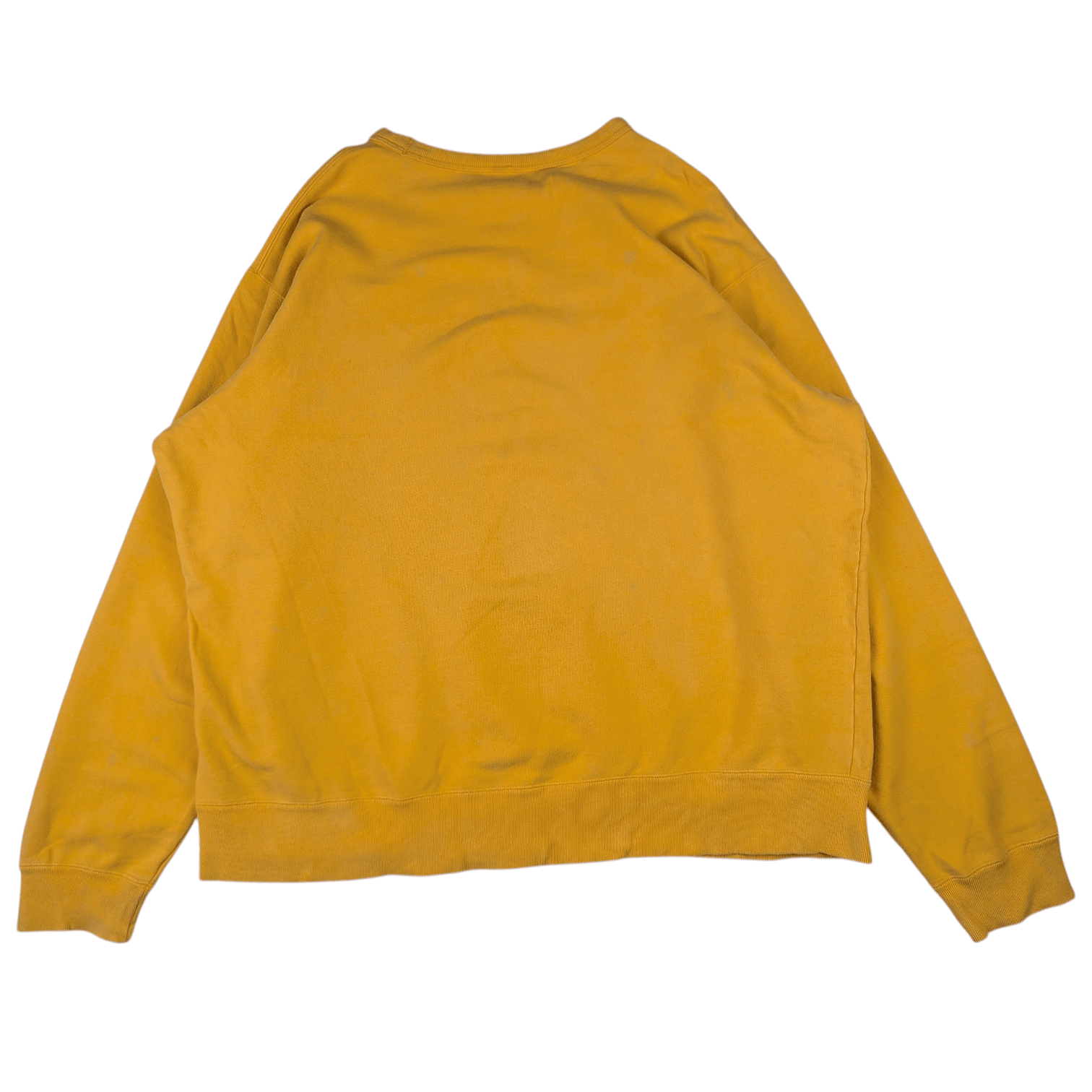 Japanese Brand Vintage 90's UNIQLO Yellow Plain Sweatshirts Jumper Size US XL / EU 56 / 4 - 8 Thumbnail