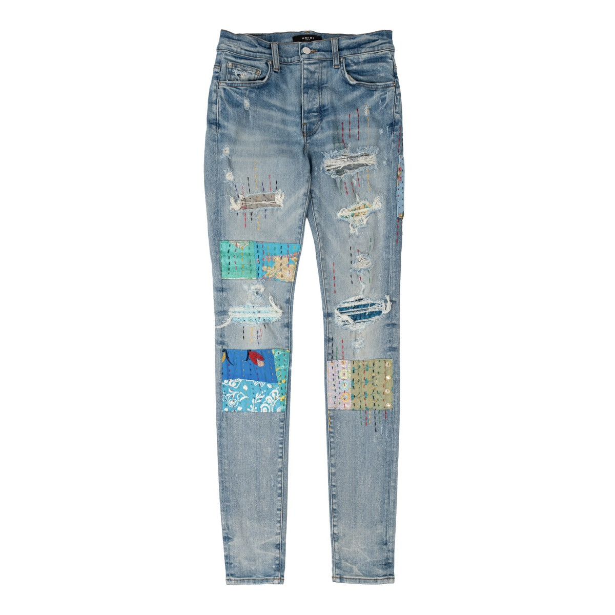 Amiri Painter Military Patch Jeans W9M01327SD | Grailed