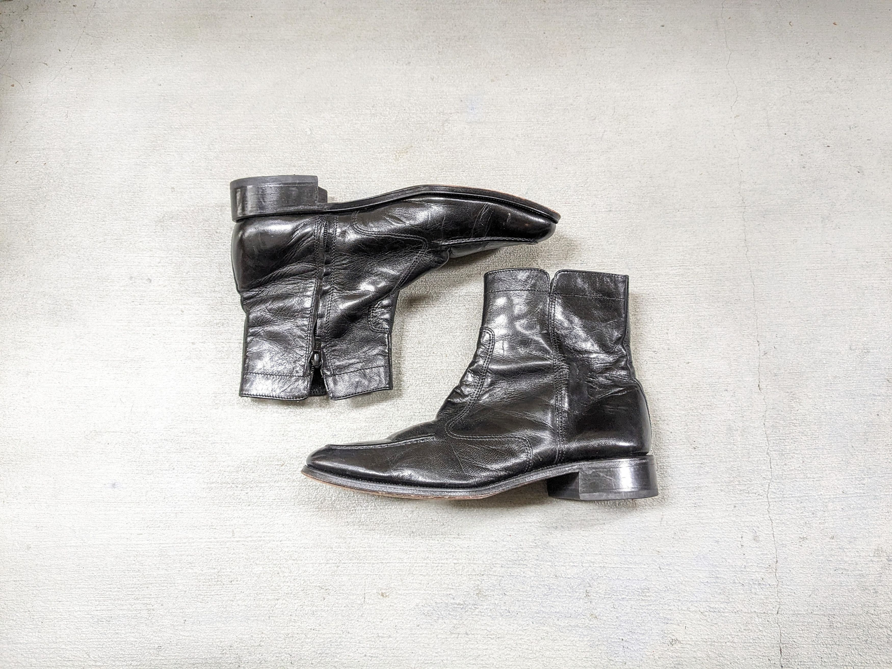 Vintage Florsheim Imperial Zipper Boots 10 D Chelsea Style Prada Vintage Zipped Chelsea Boots. This pair of vintage  main image 2