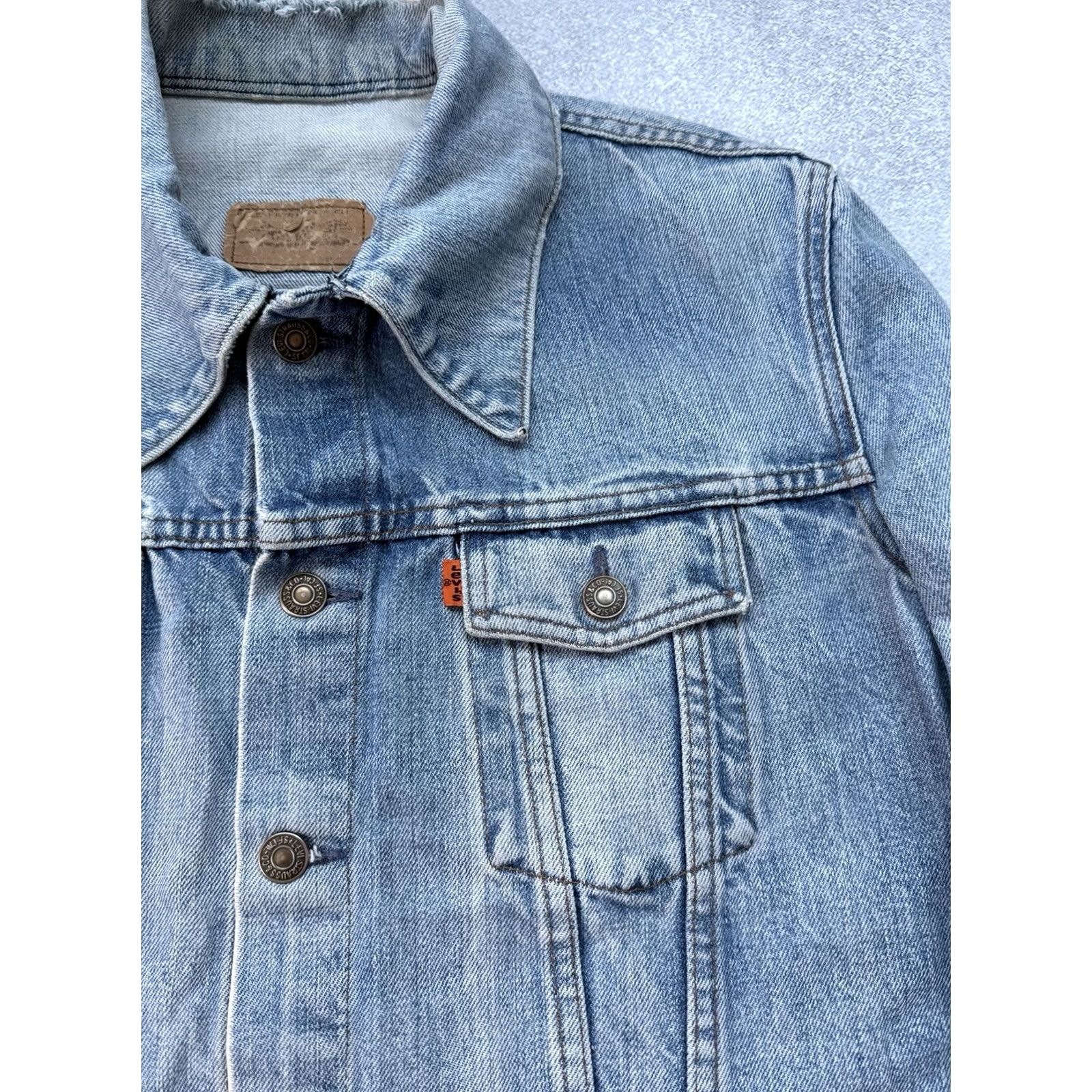 Levi's VINTAGE Levi’s Denim Jacket Blue Men’s S Jacket 70s 80s Y2K Trucker Levi’s Made & Crafted USA Size US S / EU 44-46 / 1 - 5 Thumbnail