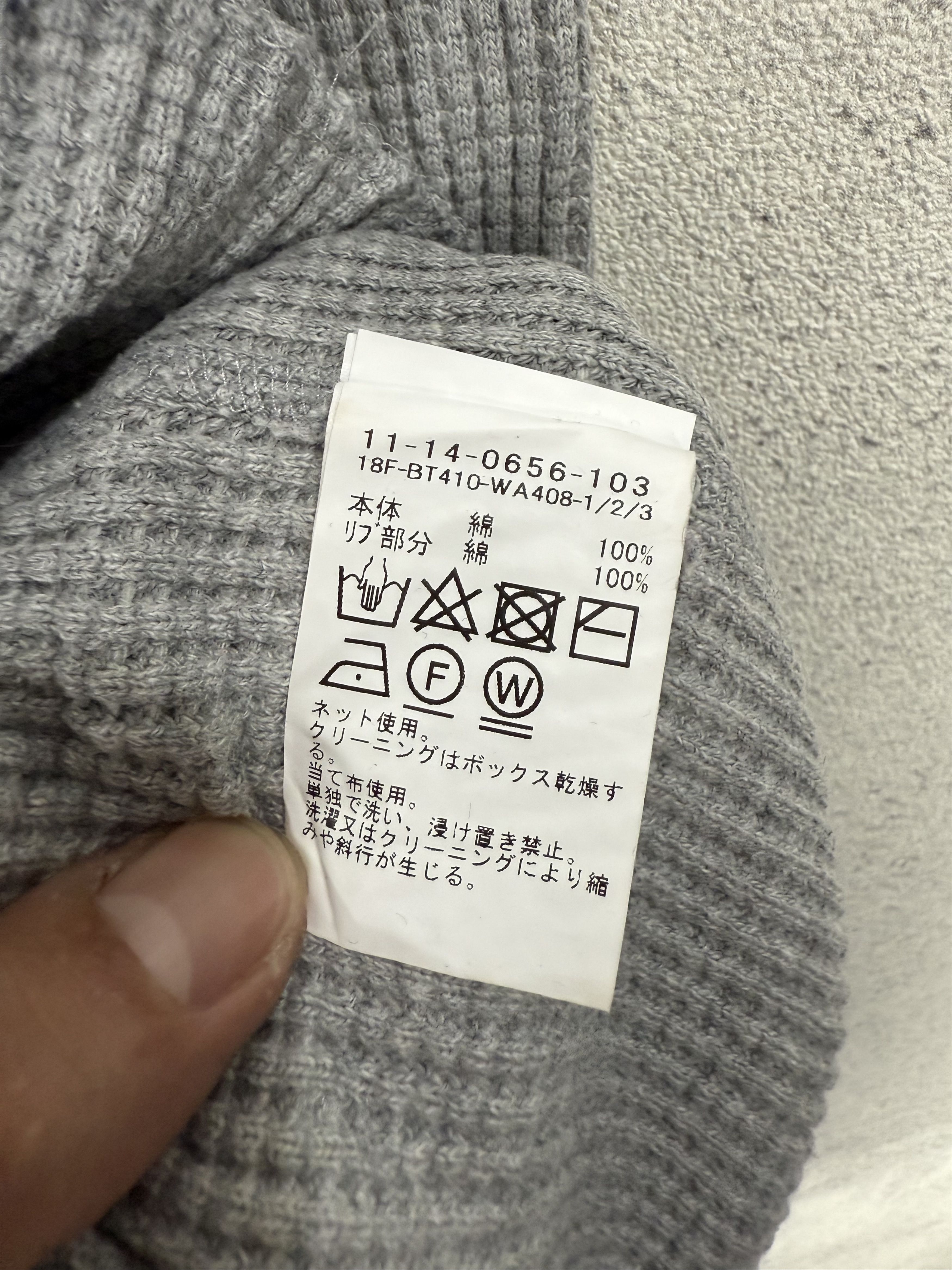 Beams Japan Beams Waffle Knit Longsleeve Tshirt Size US L / EU 52-54 / 3 - 6 Thumbnail