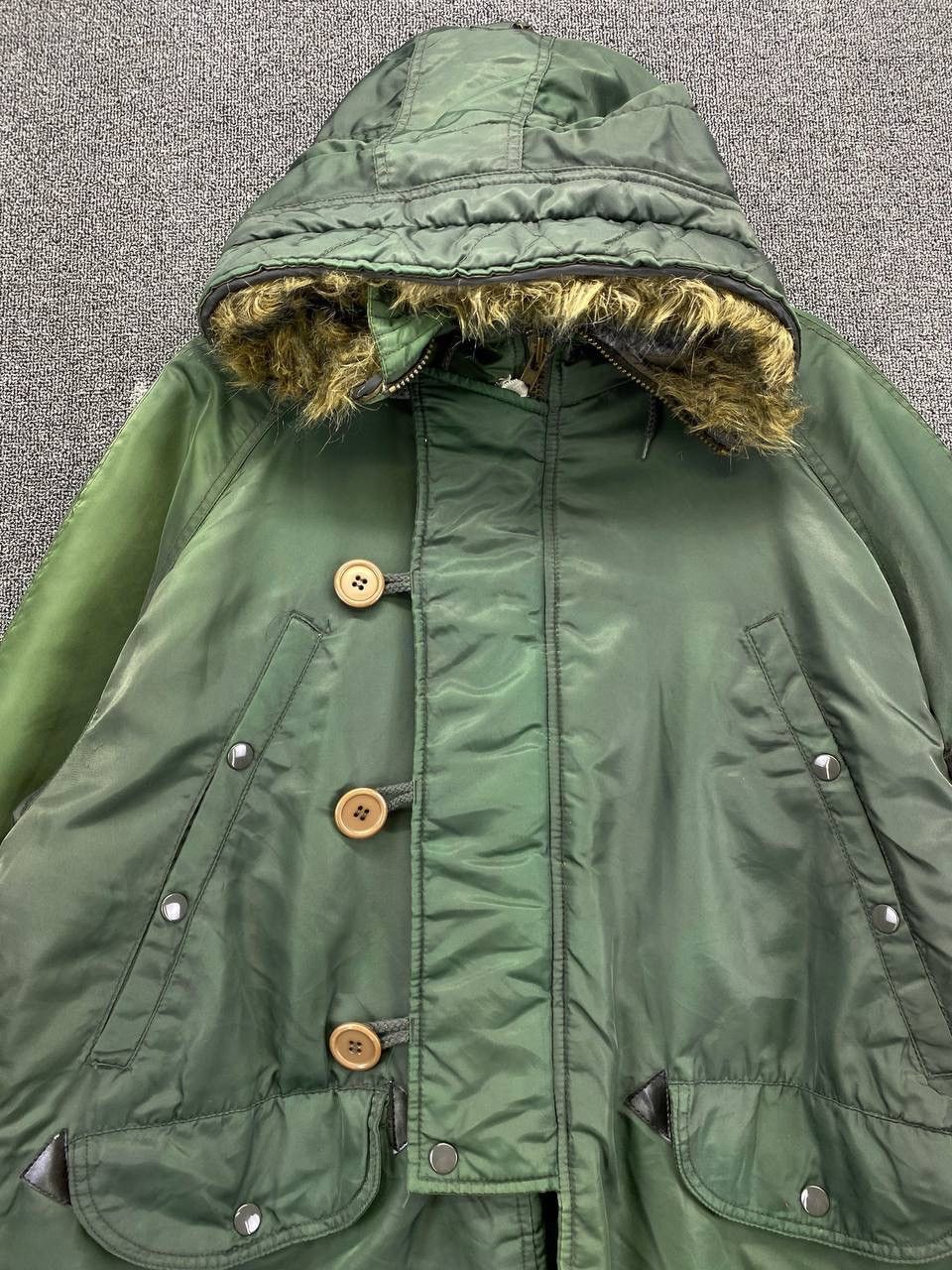 Japanese Brand Vintage Dog House Fur Hoodie Military Jacket Size US M / EU 48-50 / 2 - 6 Thumbnail