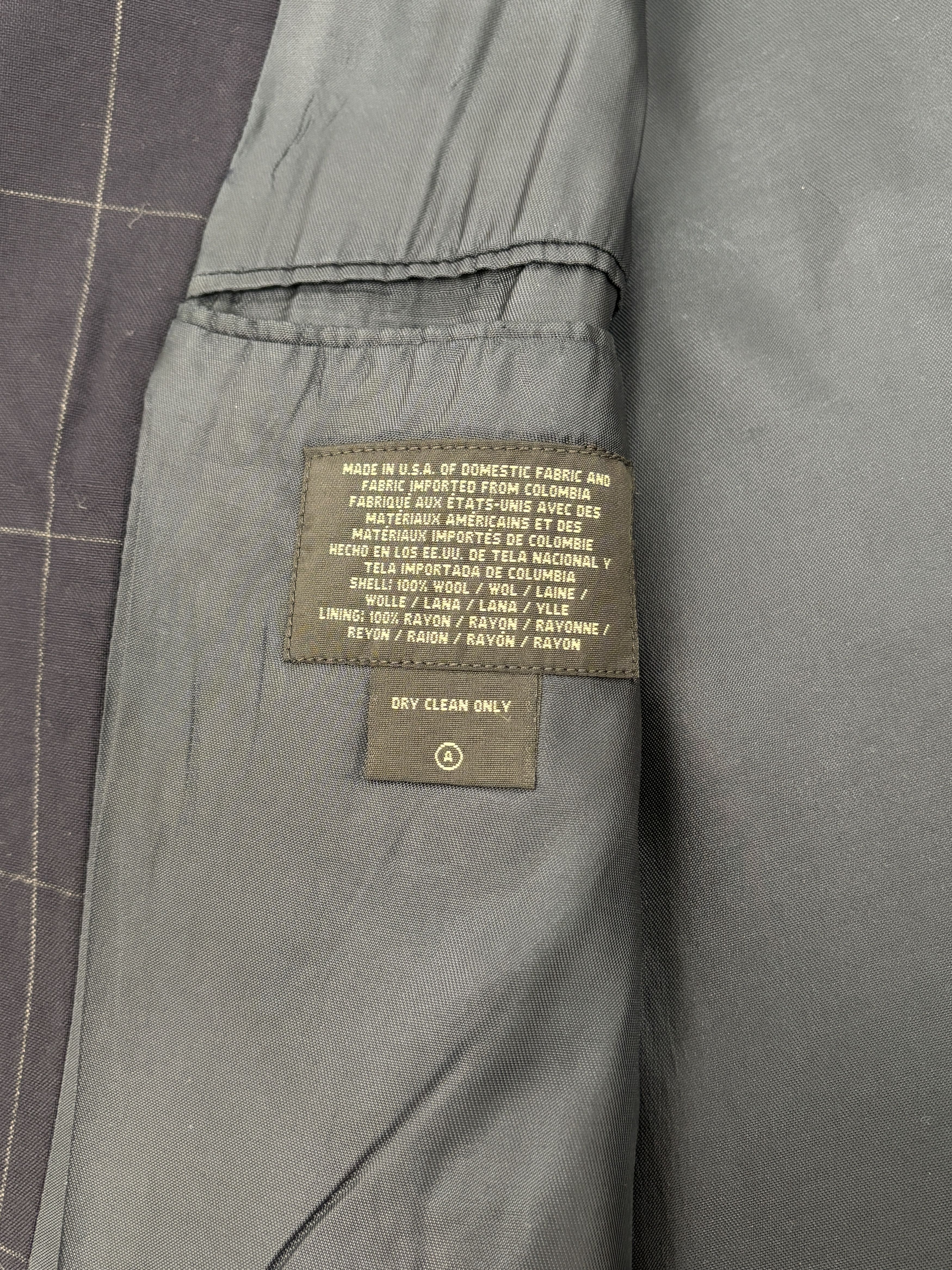 RRL Ralph Lauren RRL Windowpane Wool Blazer Made in USA Size 50R - 8 Thumbnail