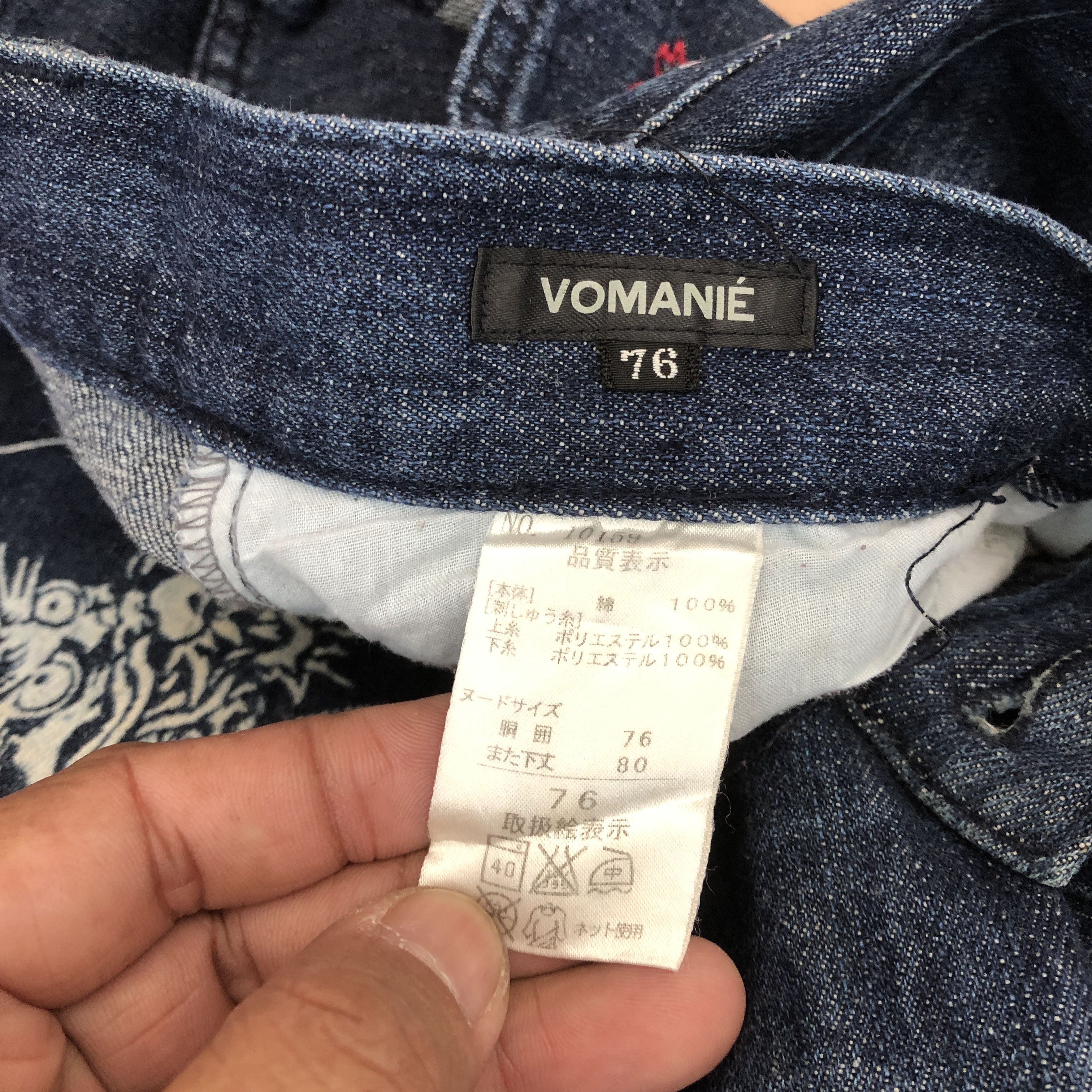 Japanese Brand Vintage Vomanie Japan Jeans Dragon Sukajan Designer Denim Size US 30 / EU 46 - 7 Thumbnail