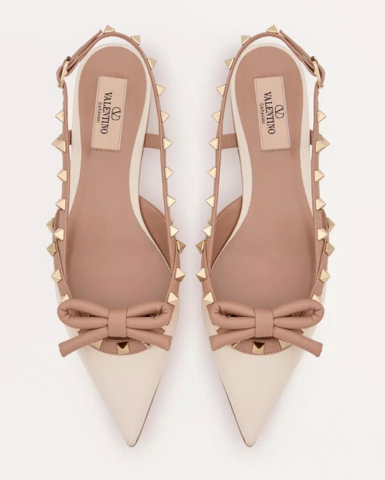Other Valentino Rockstud Bow Ballerina Slingback Size US 7.5 / IT 37.5 - 4 Thumbnail