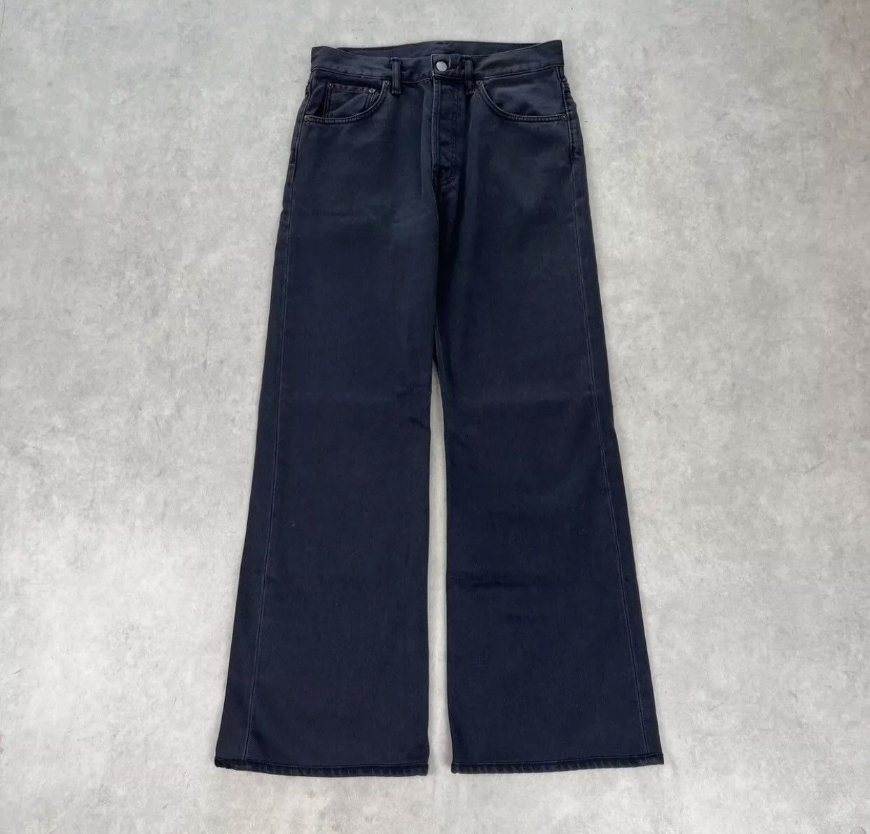 Acne Studios Acne Studios 2021M black grey bootcut jeans - DMC Size US 32 / EU 48 - 1 Thumbnail