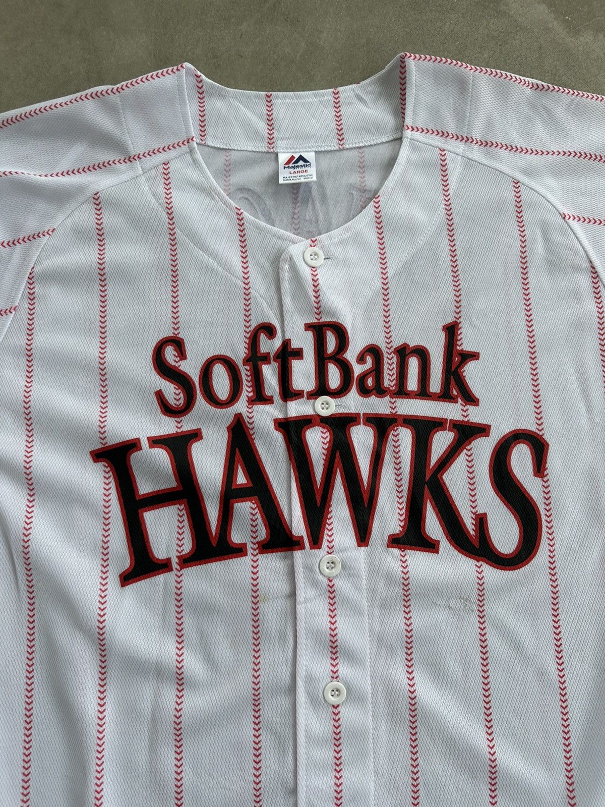 Other NPB FUKUOKA SOFT BANK HAWKS BASEBALL JERSEY Size US L / EU 52-54 / 3 - 3 Thumbnail