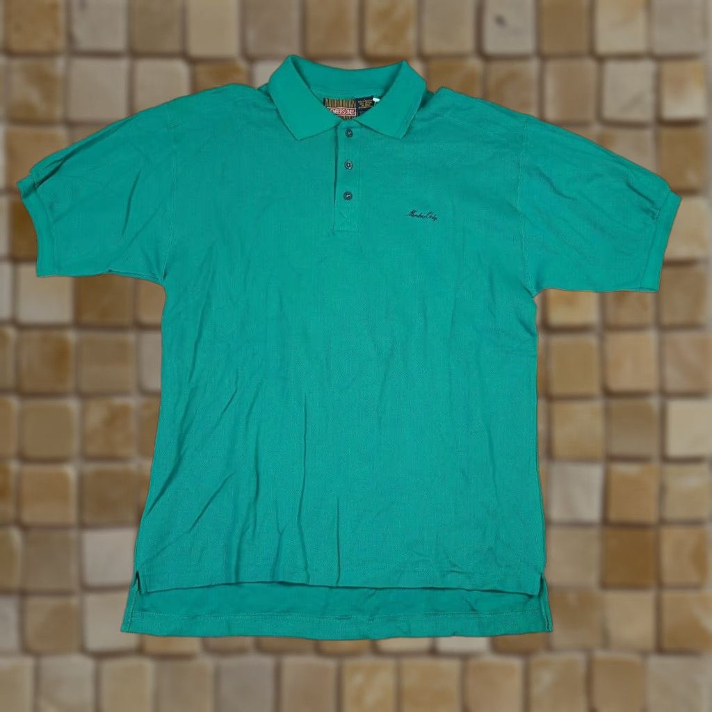 Members Only VINTAGE Members Only Polo Shirt - Golf - Short Sleeve - Size L - Green - 90s Retro Casual Shirt Mens Size US L / EU 52-54 / 3 - 1 Thumbnail