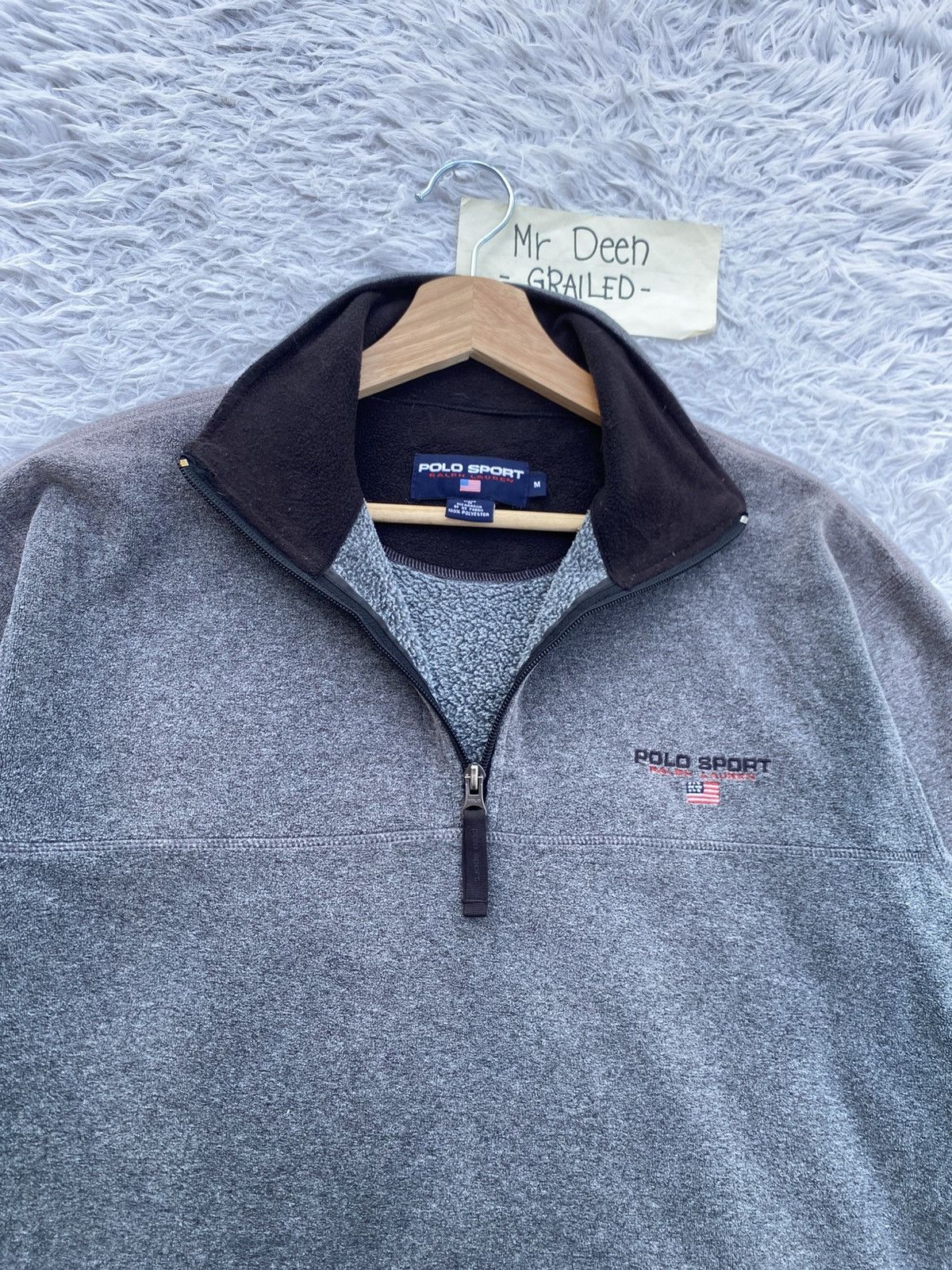 Polo Ralph Lauren Rare Vintage Polo Sport Ralph Lauren Fleece Sweater Size US L / EU 52-54 / 3 - 1 Thumbnail