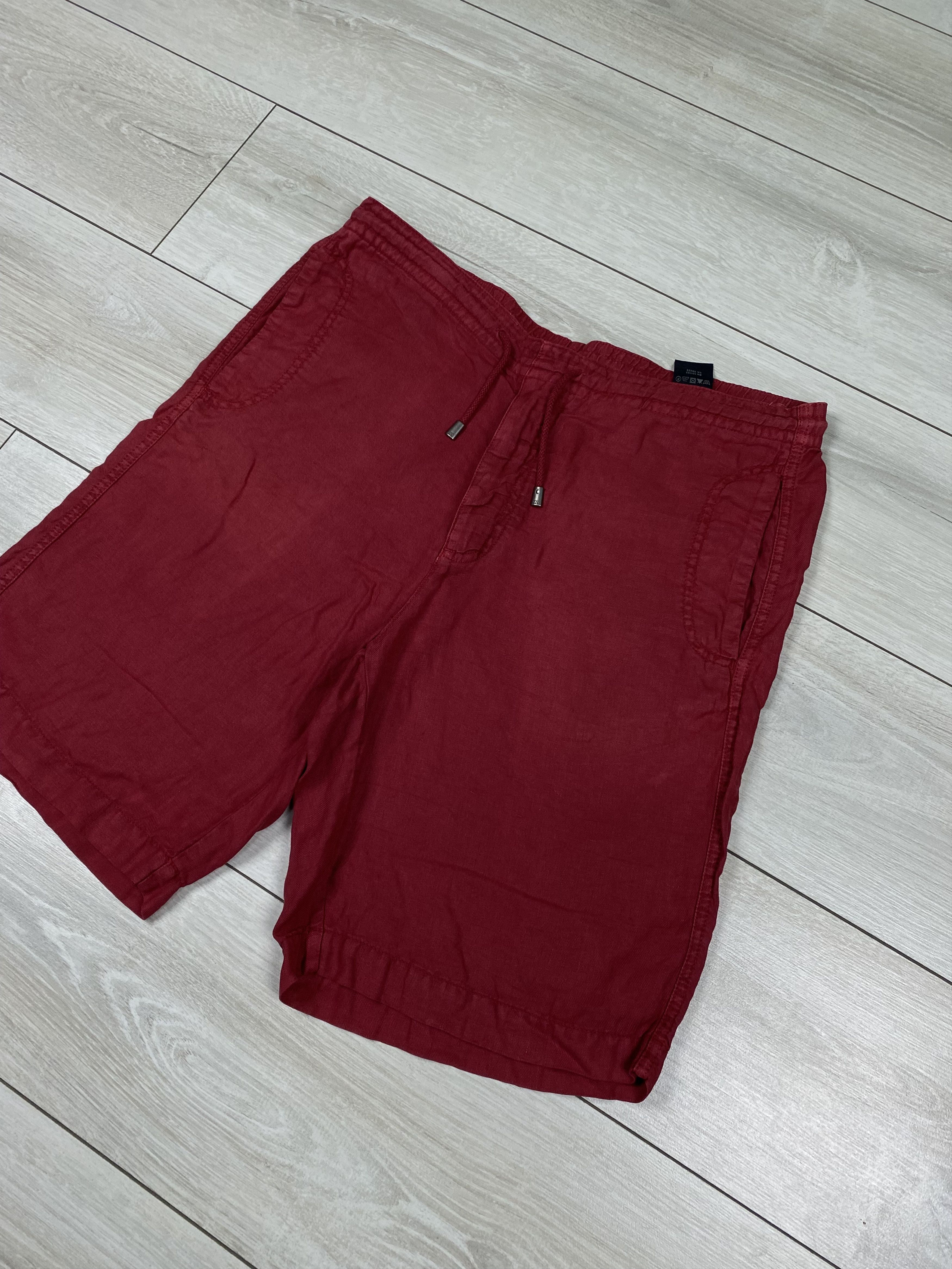 Ermenegildo Zegna Vintage Zegna sport red linen shorts size s-m Size US 31 - 2 Thumbnail