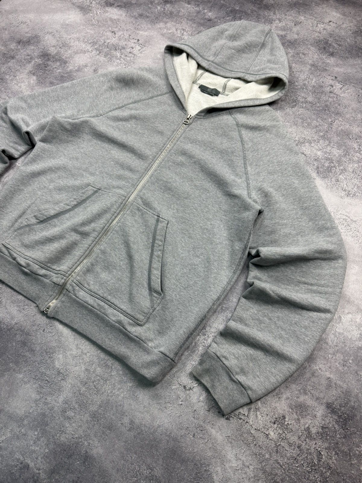 Alexander McQueen Alexander McQueen Grey Zip Up Hoodie Big Logo Authentic Size US XL / EU 56 / 4 - 6 Thumbnail