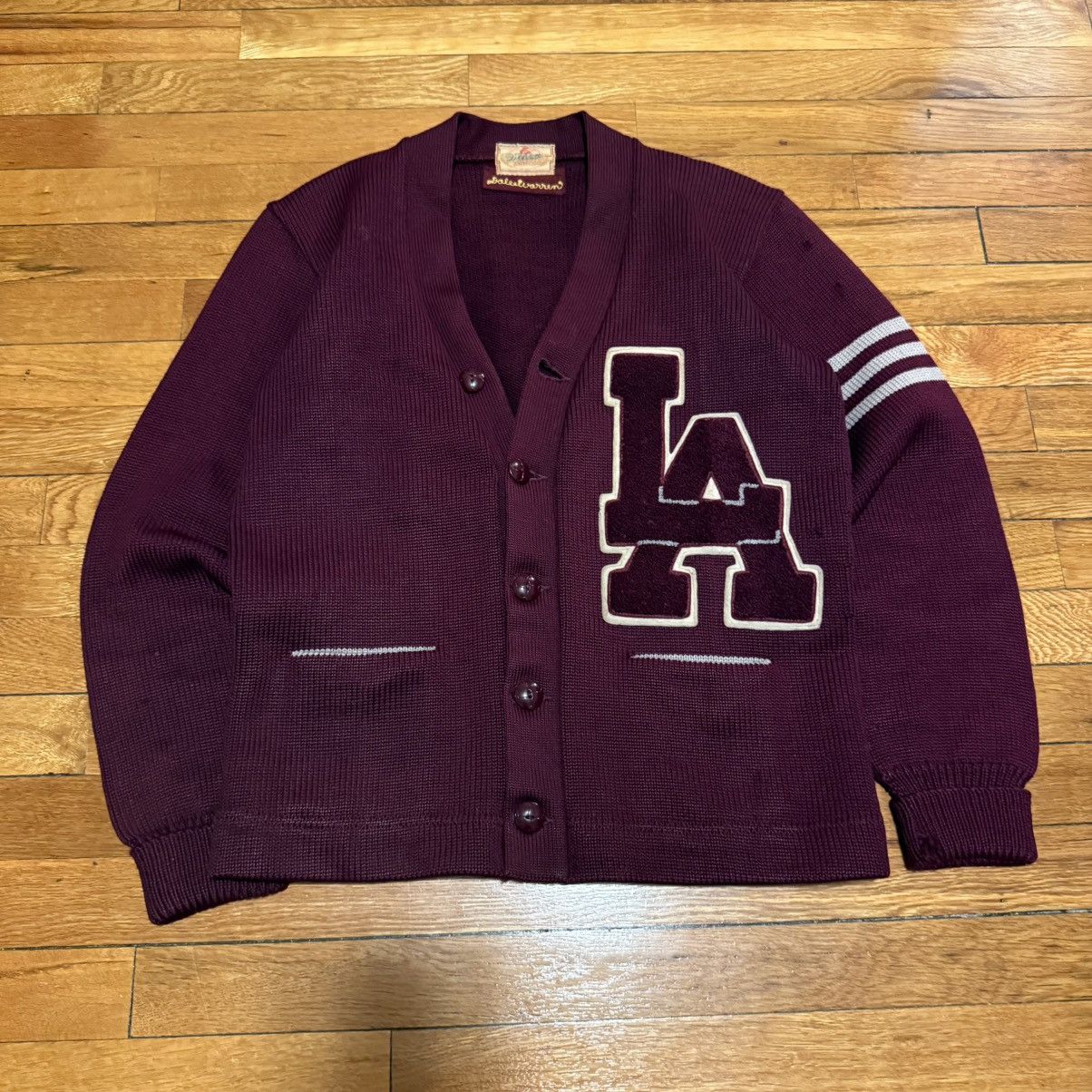Dehen 1920 Vintage Dehen Wool Cardigan Sweater Los Angeles Letterman Size US M / EU 48-50 / 2 - 3 Thumbnail