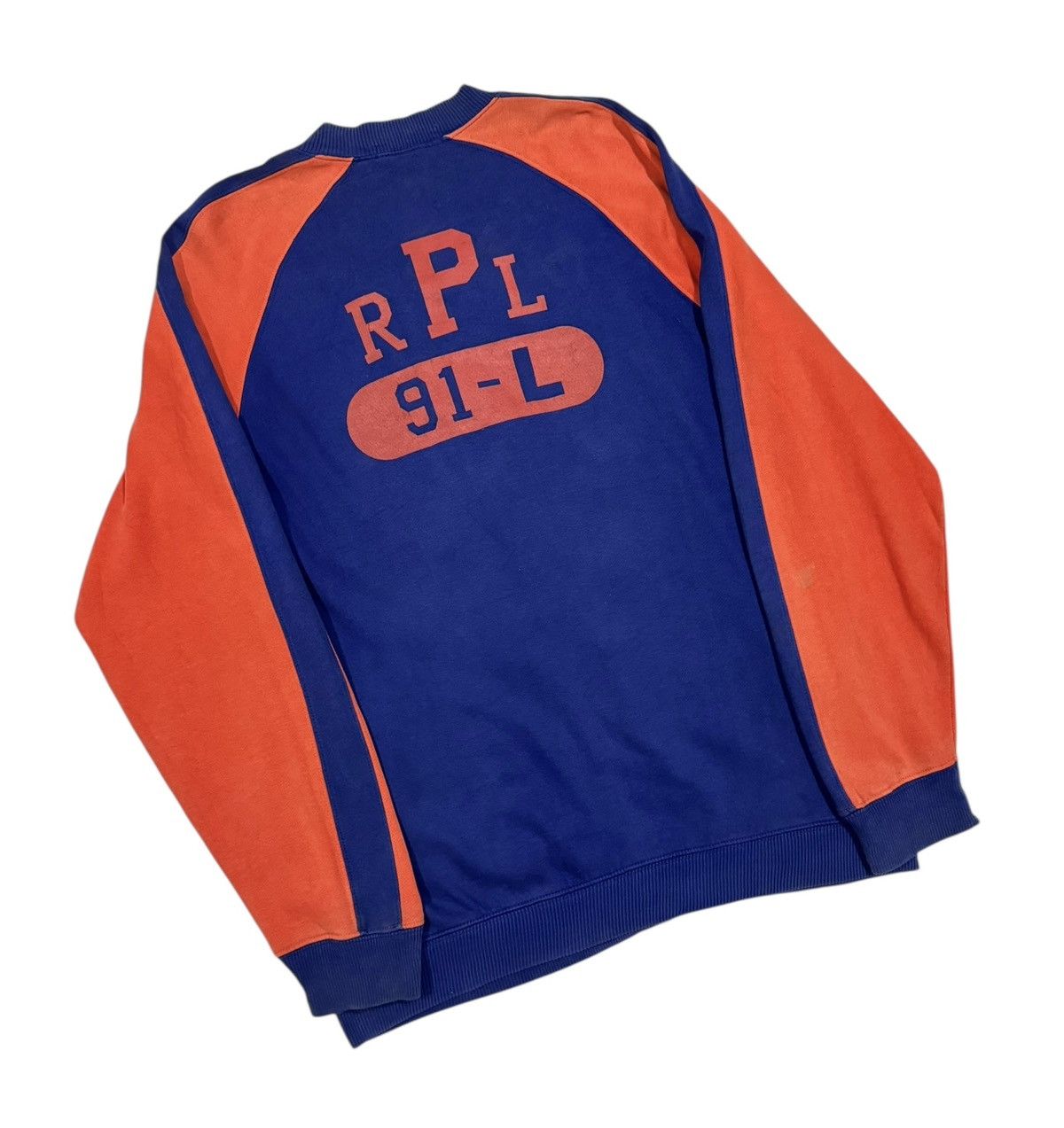 Polo Ralph Lauren × RRL Ralph Lauren × Vintage Vtg🔥90’s Polo Ralph Lauren RPL-91 Bomber Sweater Jacket Size US L / EU 52-54 / 3 - 11 Thumbnail