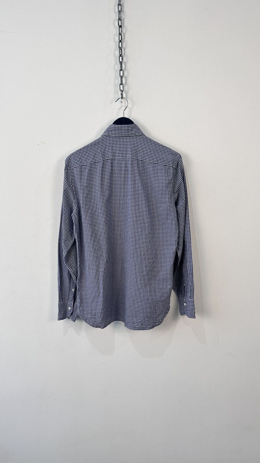 Boggi Boggi Milano Shirt M Gingham Check Easy Formal Custom Fit Size US M / EU 48-50 / 2 - 13 Thumbnail