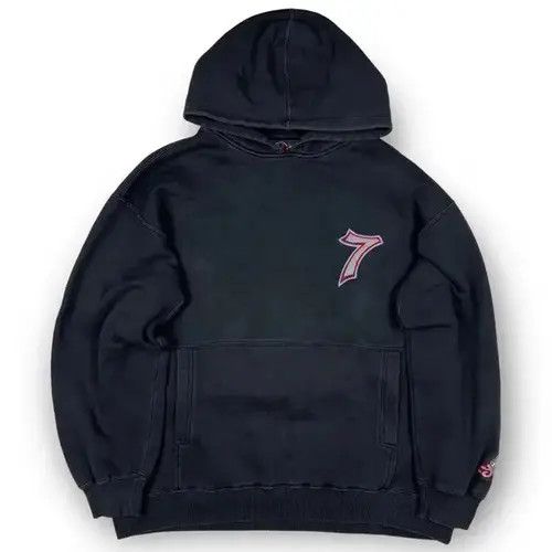 Harajuku Number 7 Hoodie Oversized