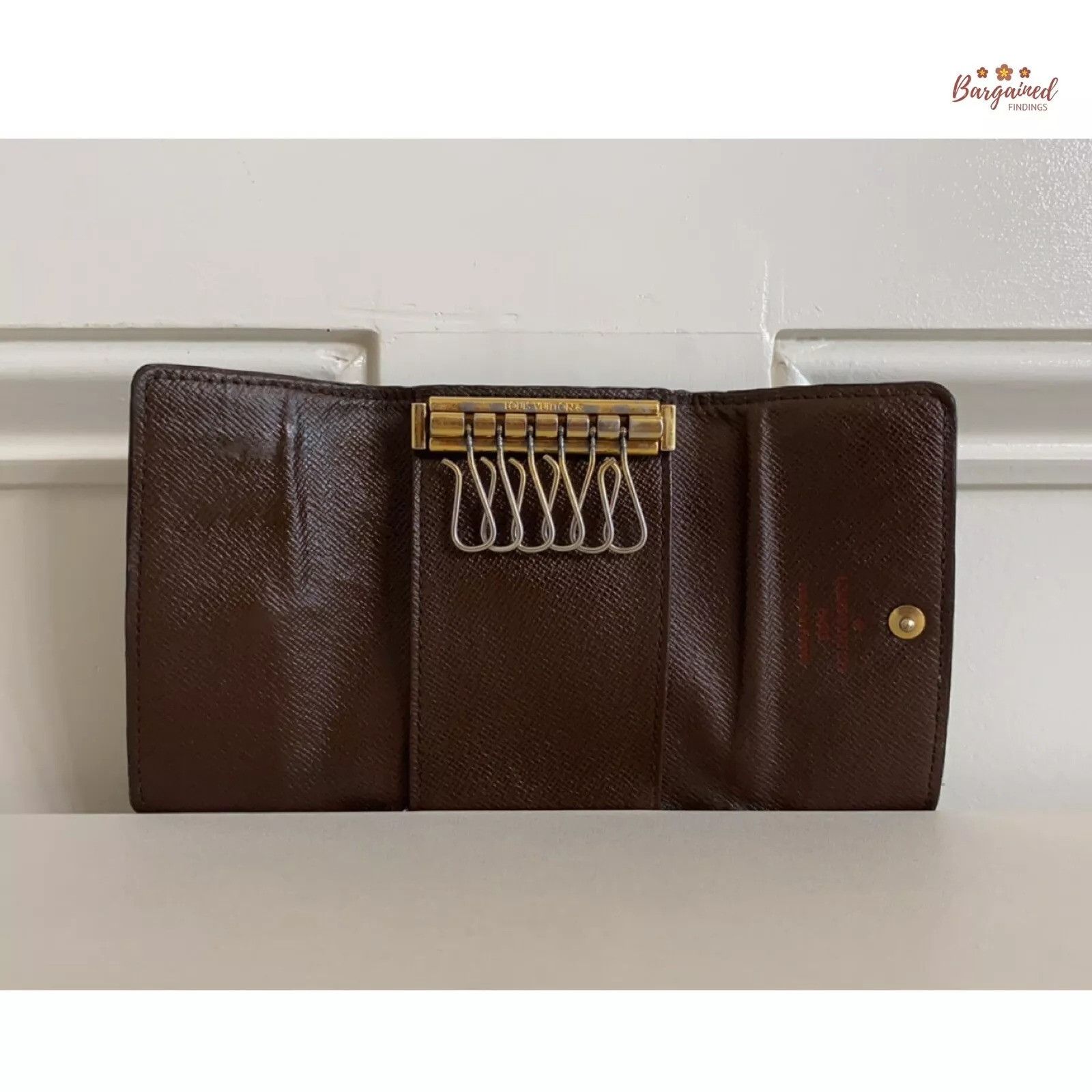 Louis Vuitton Louis Vuitton Damier Ebene Canvas Leather 6 Key Holder Size ONE SIZE - 4 Thumbnail