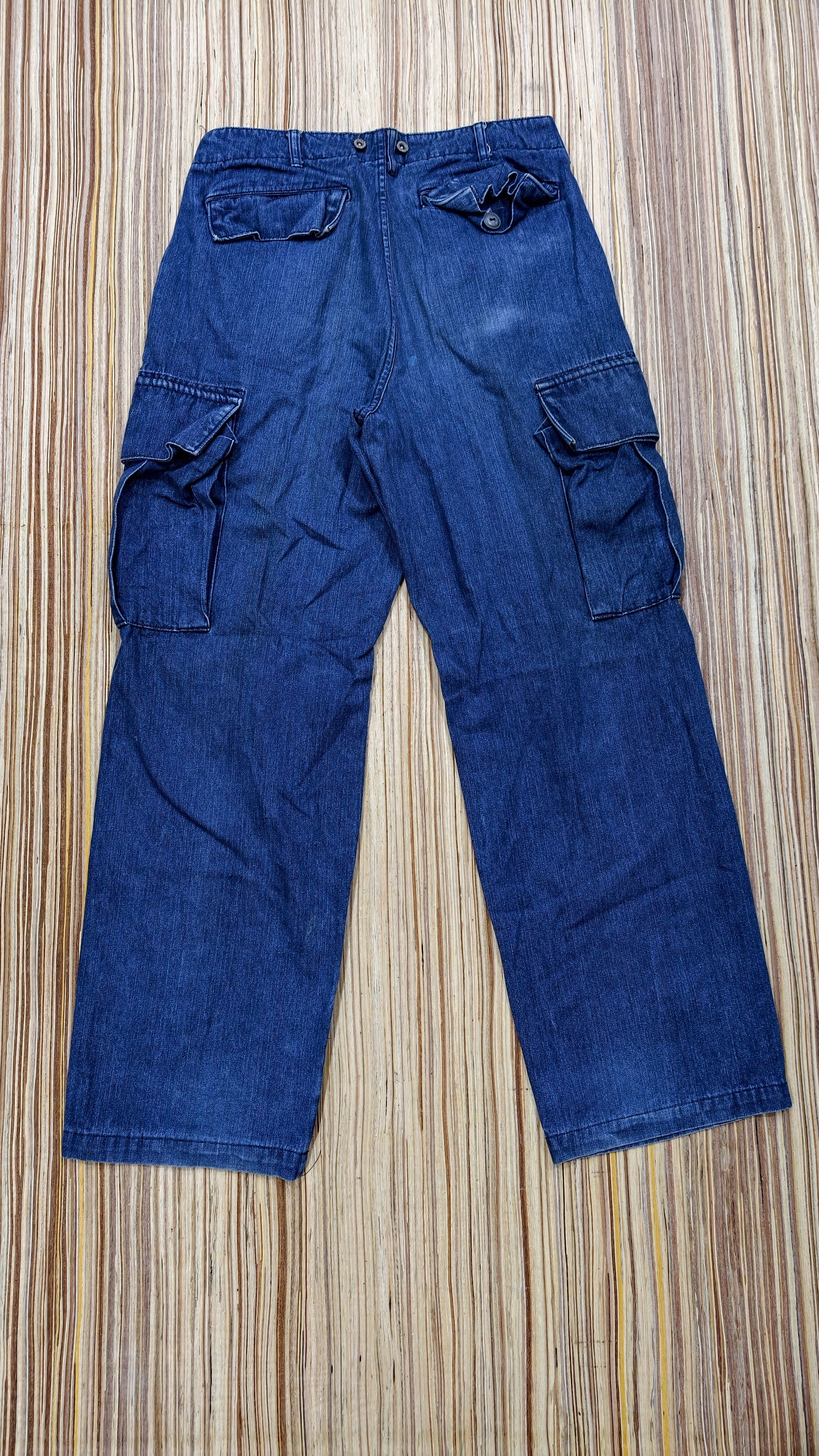 Japanese Brand Vtg blue way trouser denim Size US 31 - 4 Thumbnail